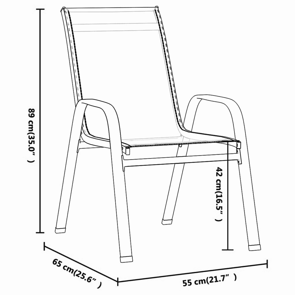 3-tlg. Garten-Bistro-Set