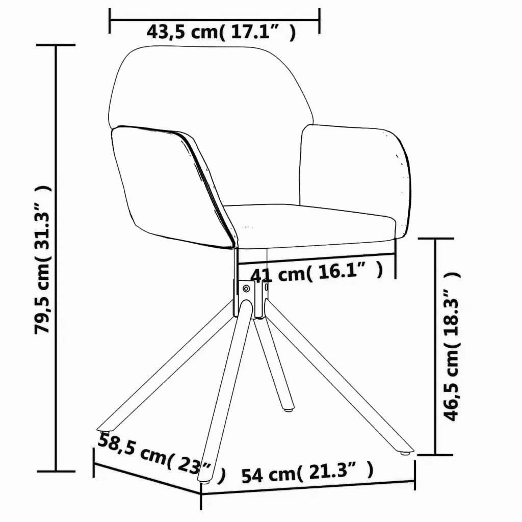 2er-Set Esszimmerstuhl 41 cm