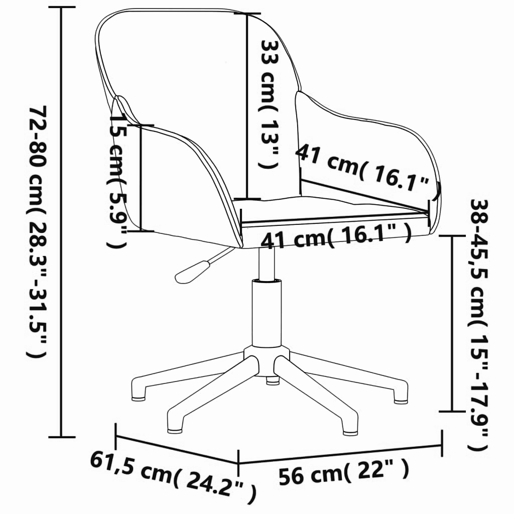 2er-Set Esszimmerstühle Drehbar