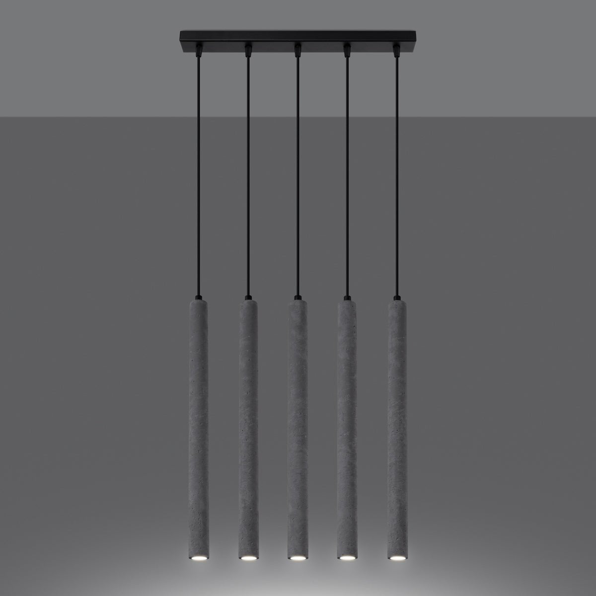 Beton - Pendelleuchten "PASTELO 5L" – Pendelleuchten in Beton | Dexity Lichtdesign