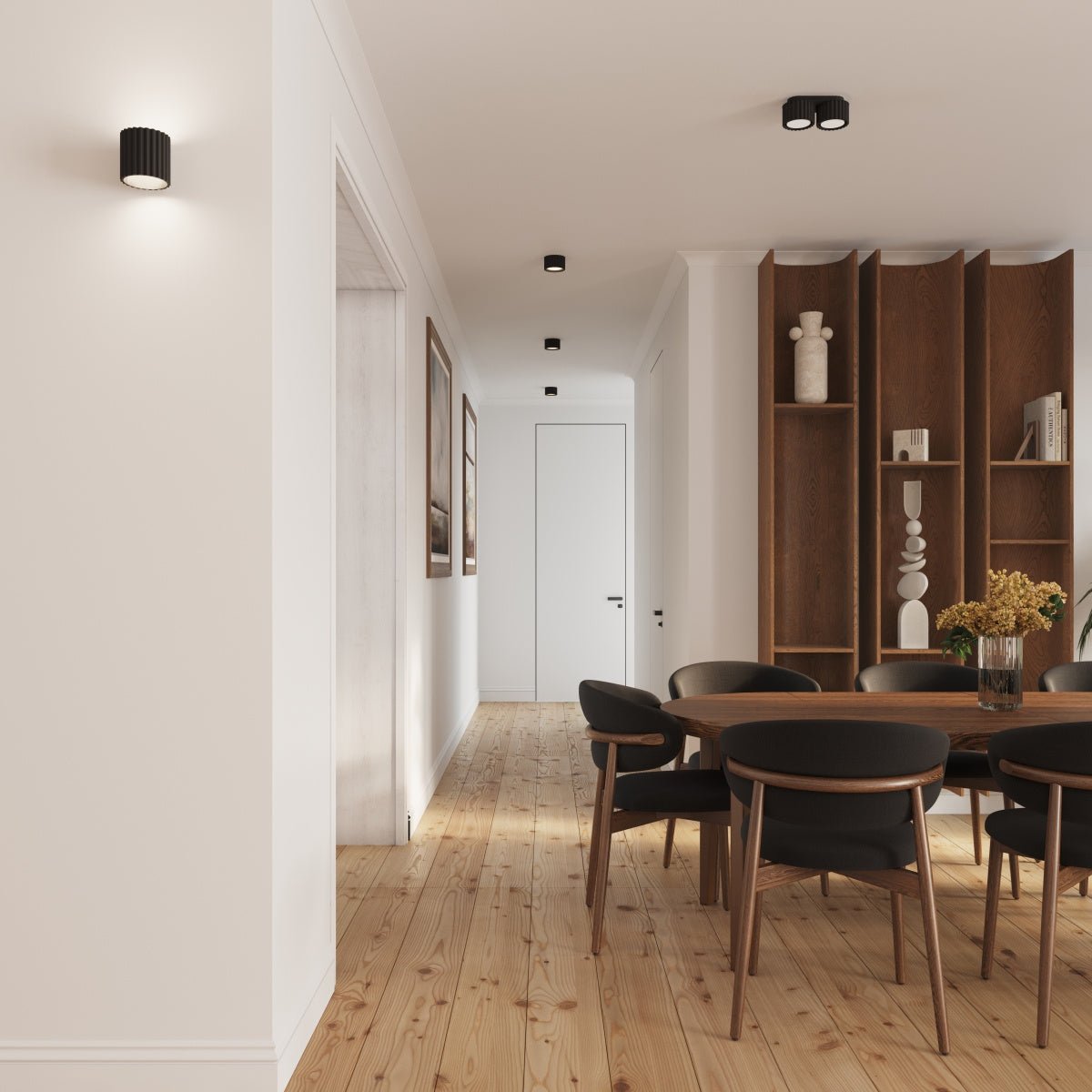 Deckenleuchte "AURA 2" – Deckenleuchte in Schwarz | Dexity Lichtdesign