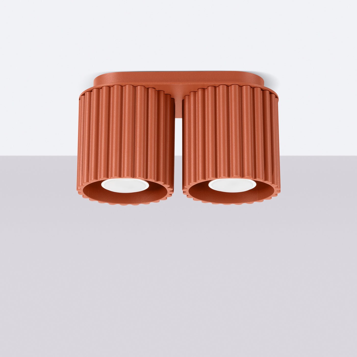 Deckenleuchte "AURA 2" – Deckenleuchte in Roter Ocker | Dexity Lichtdesign