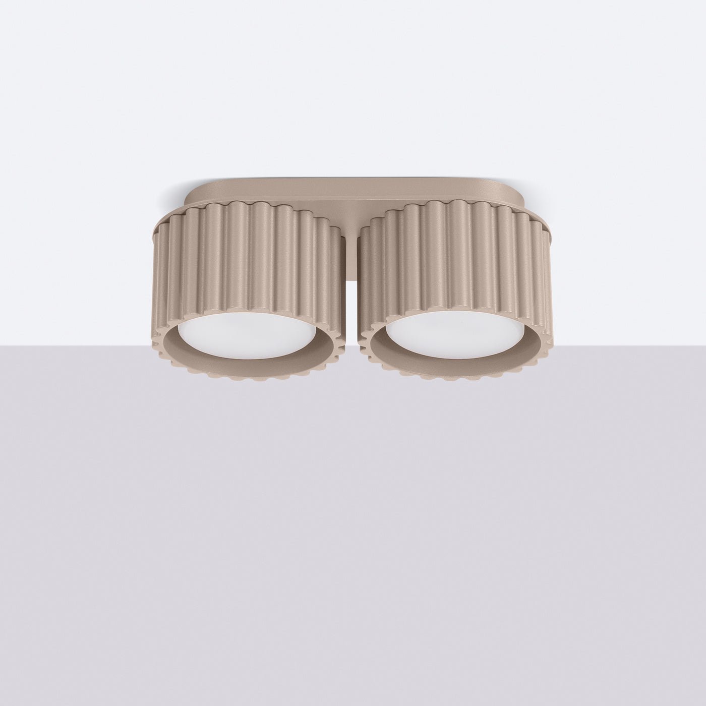 Deckenleuchte "AURA 2" – Deckenleuchte in Taupe | Dexity Lichtdesign