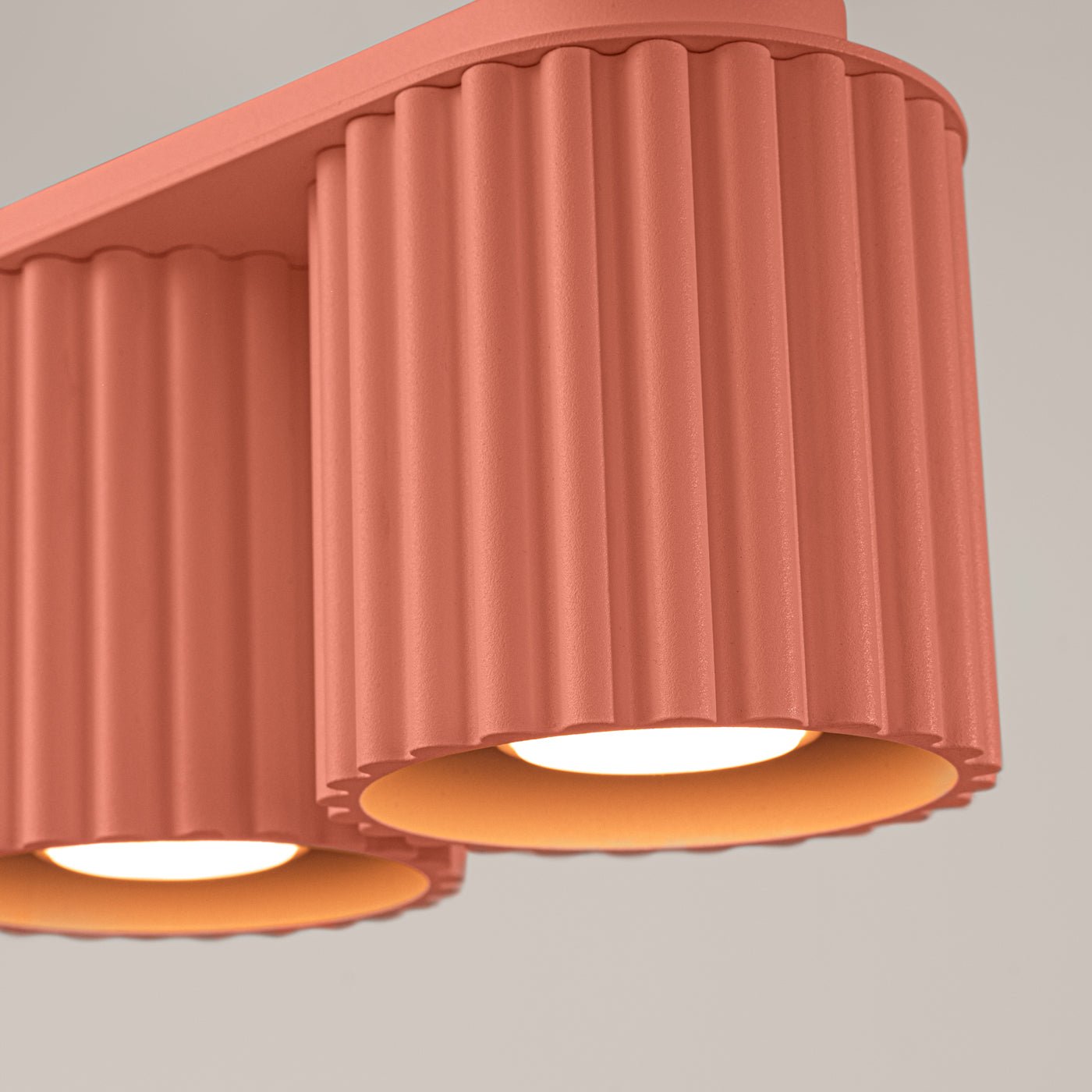Deckenleuchte "AURA 2" – Deckenleuchte in Apricot | Dexity Lichtdesign