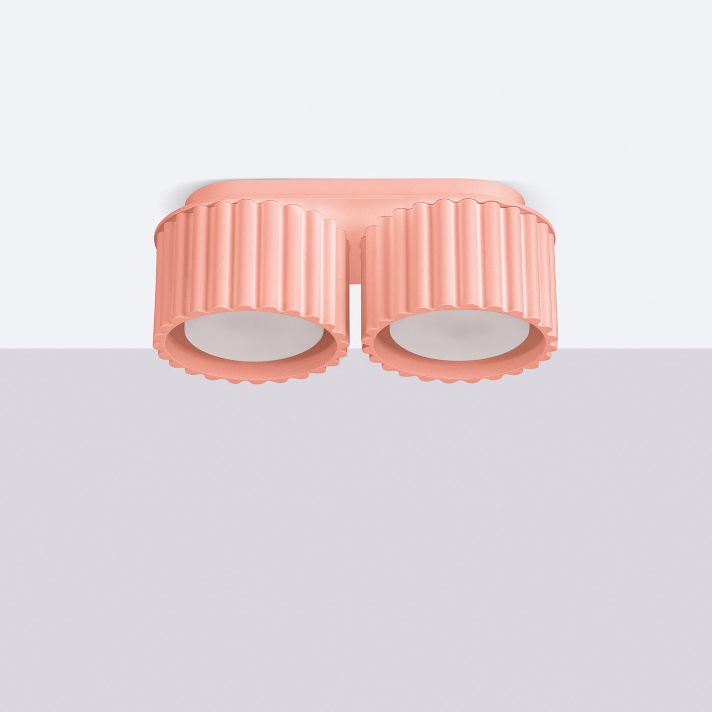 Deckenleuchte "AURA 2" – Deckenleuchte in Apricot | Dexity Lichtdesign