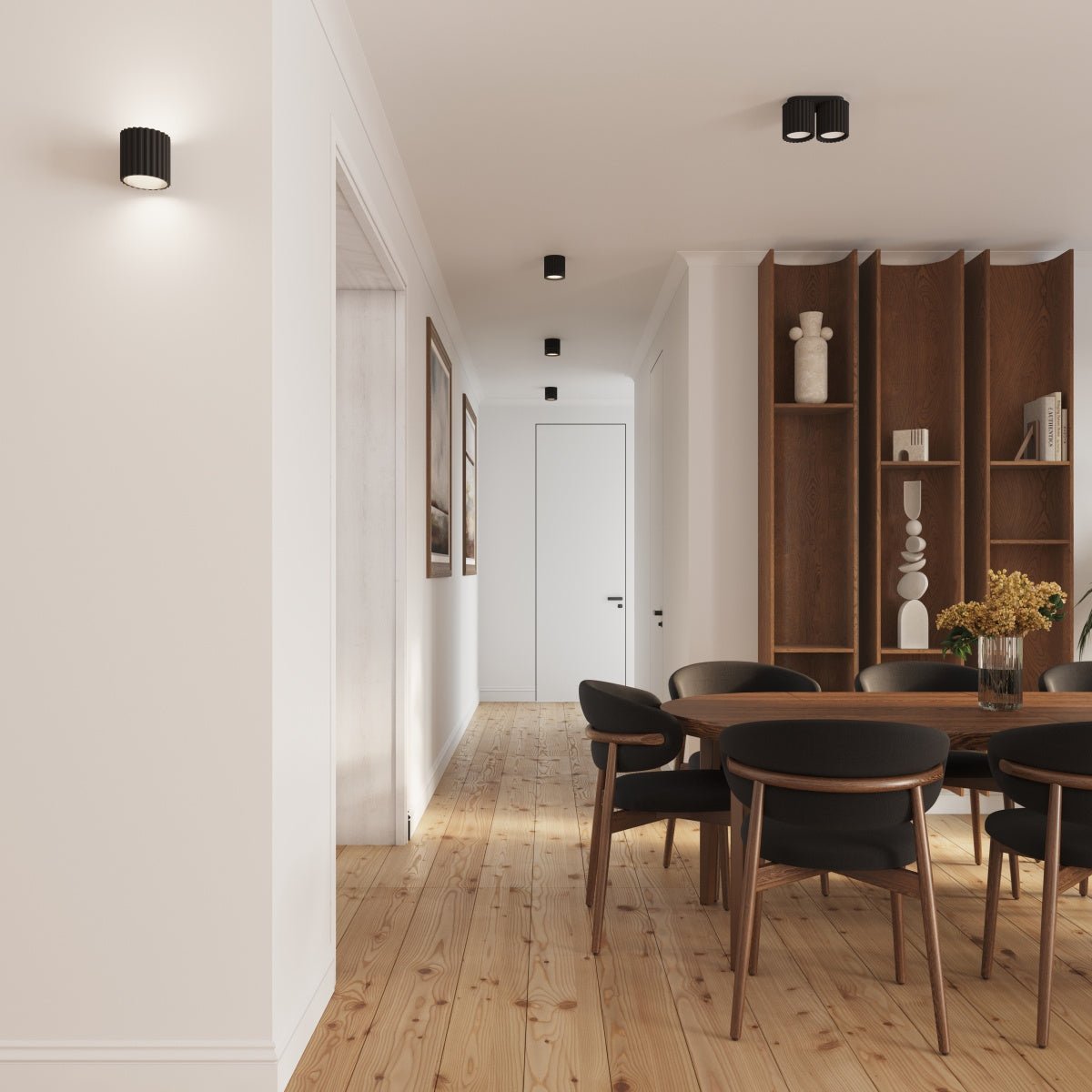 Deckenleuchte "AURA" – Deckenleuchte in Schwarz | Dexity Lichtdesign