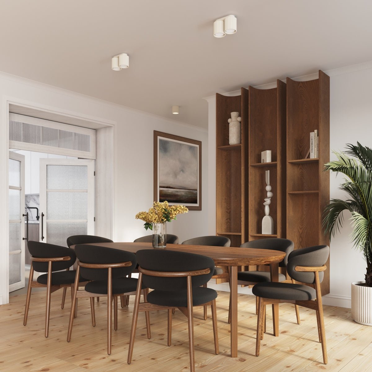 Deckenleuchte "AURA" – Deckenleuchte in Beige | Dexity Lichtdesign