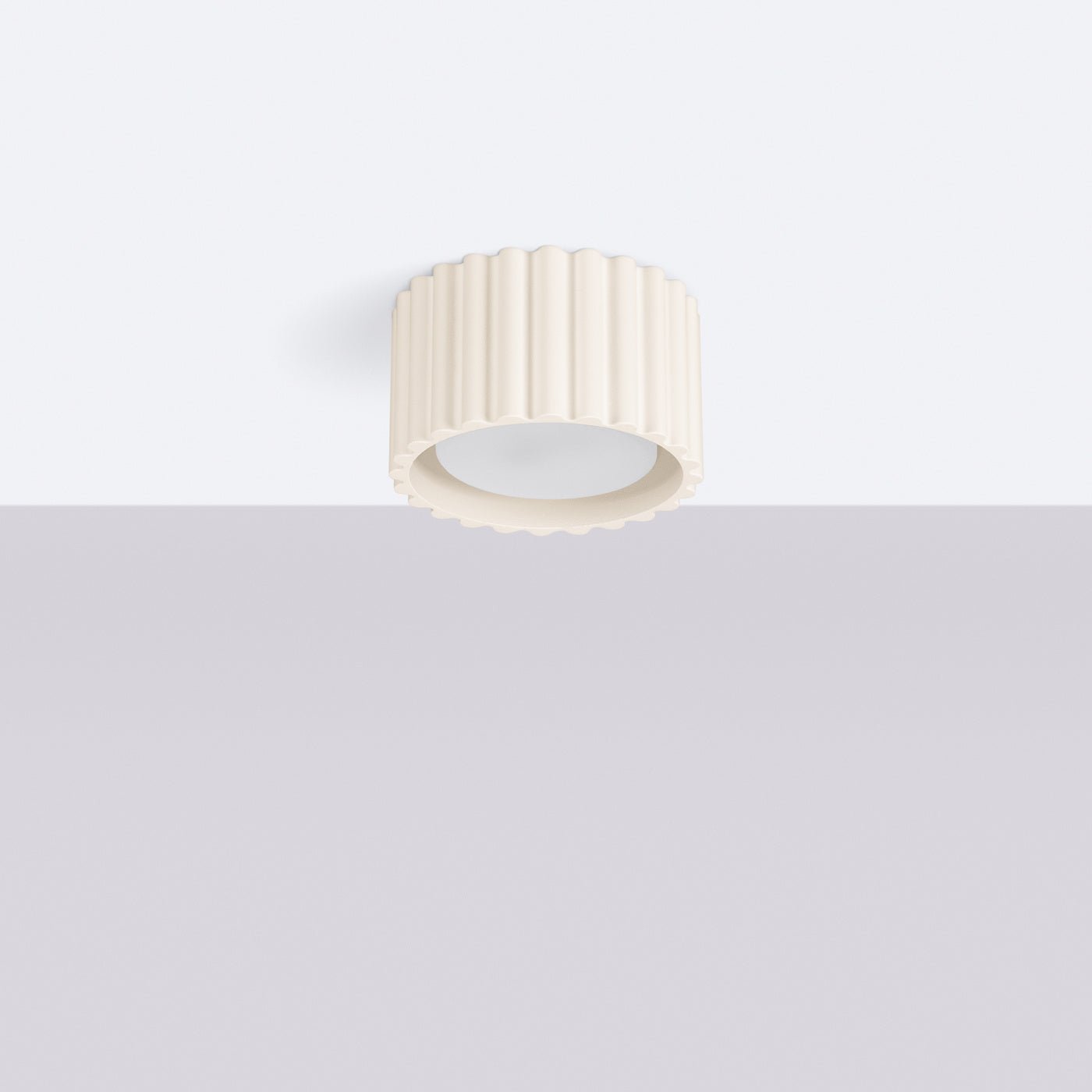 Deckenleuchte "AURA" – Deckenleuchte in Beige | Dexity Lichtdesign
