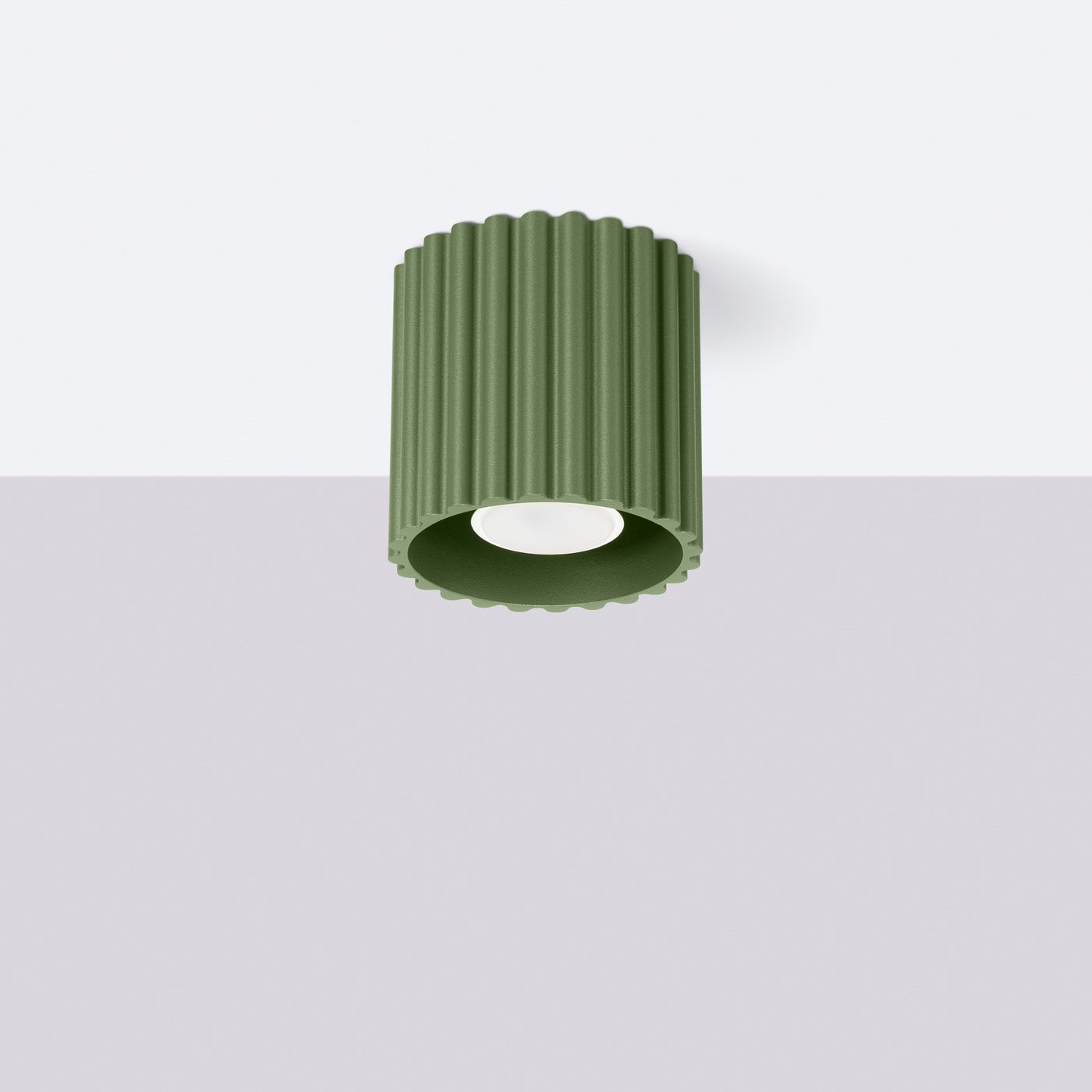 Deckenleuchte "AURA" – Deckenleuchte in Olivgrün | Dexity Lichtdesign