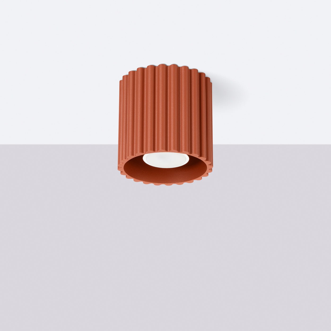 Deckenleuchte "AURA" – Deckenleuchte in Roter Ocker | Dexity Lichtdesign