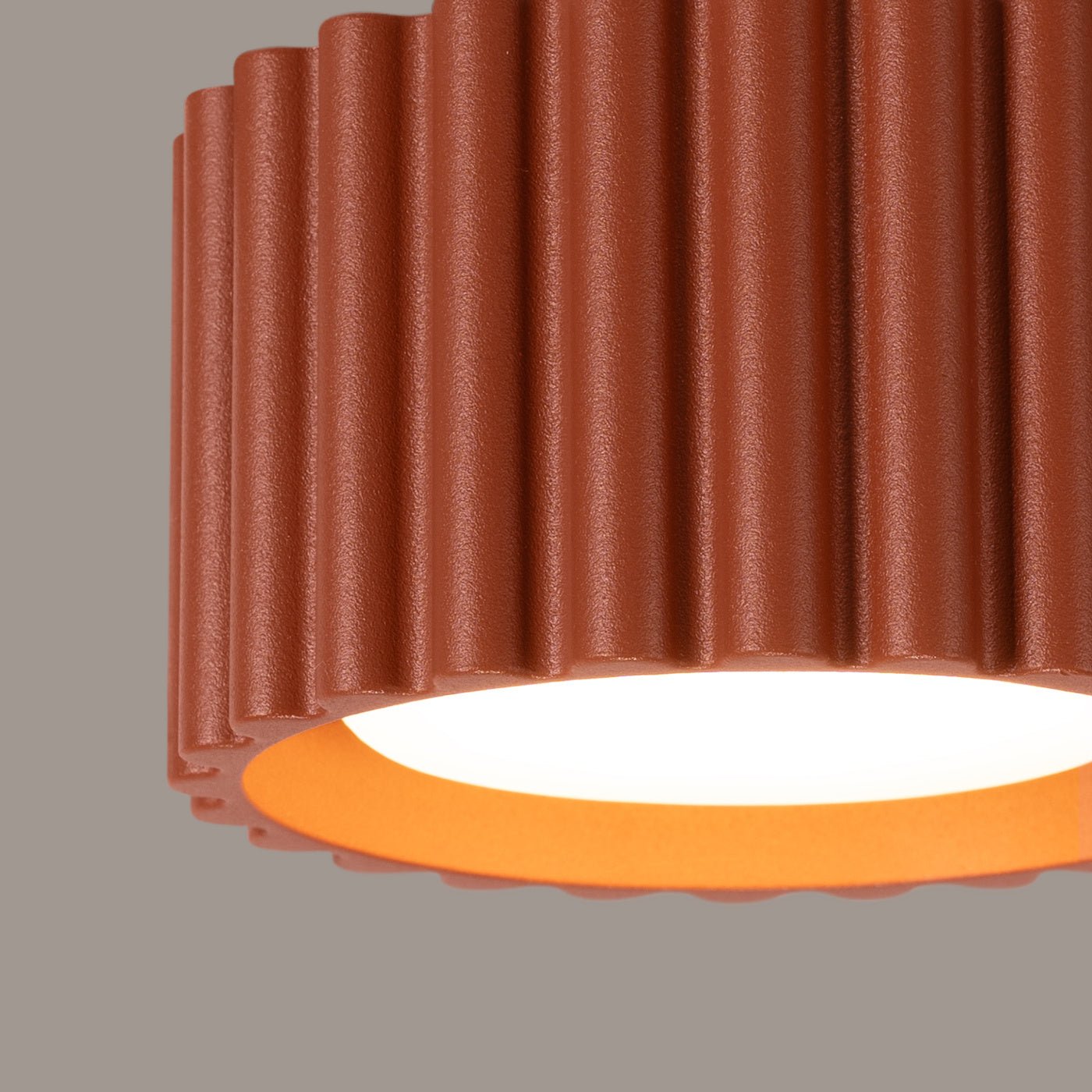 Deckenleuchte "AURA" – Deckenleuchte in Roter Ocker | Dexity Lichtdesign