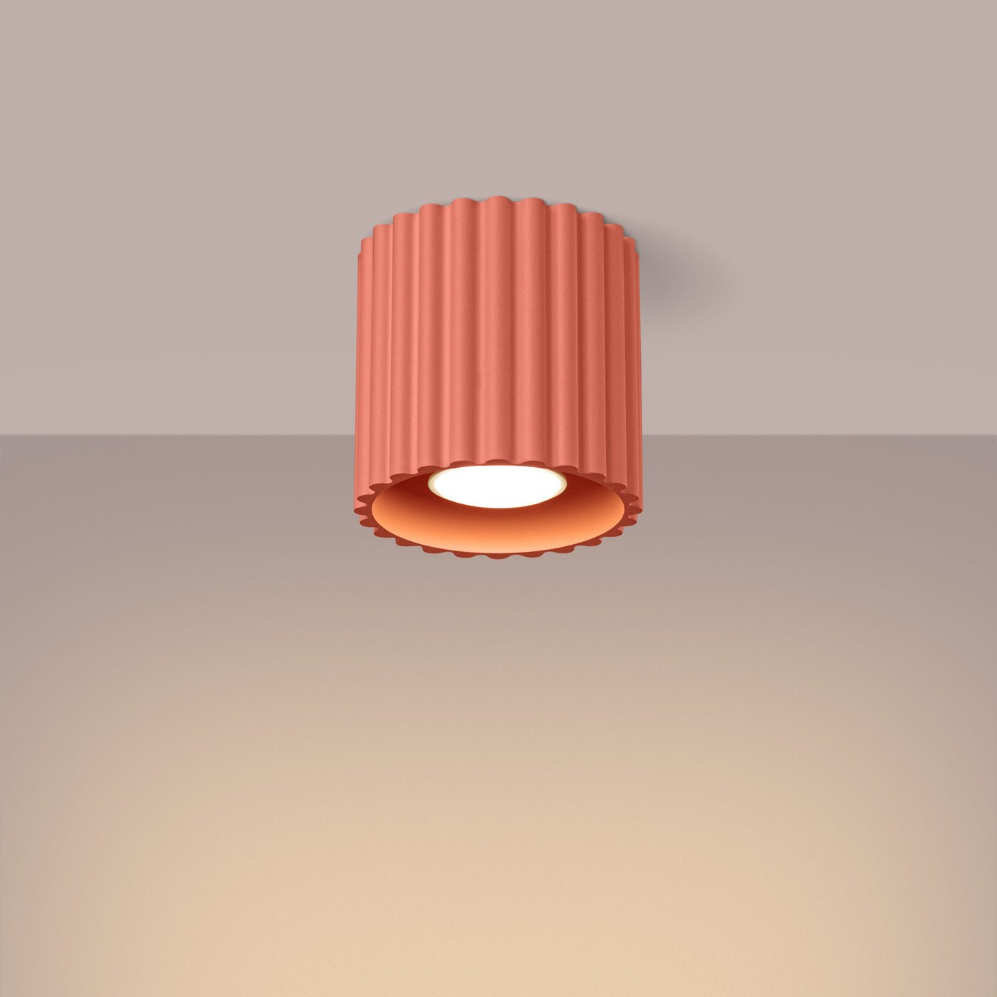 Deckenleuchte "AURA" – Deckenleuchte in Apricot | Dexity Lichtdesign