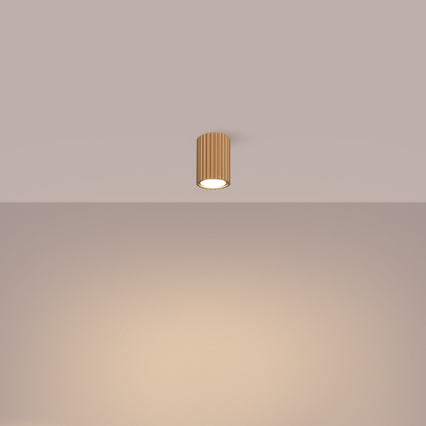 Deckenleuchte "KARBON 10" – Deckenleuchte in Golden | Dexity Lichtdesign