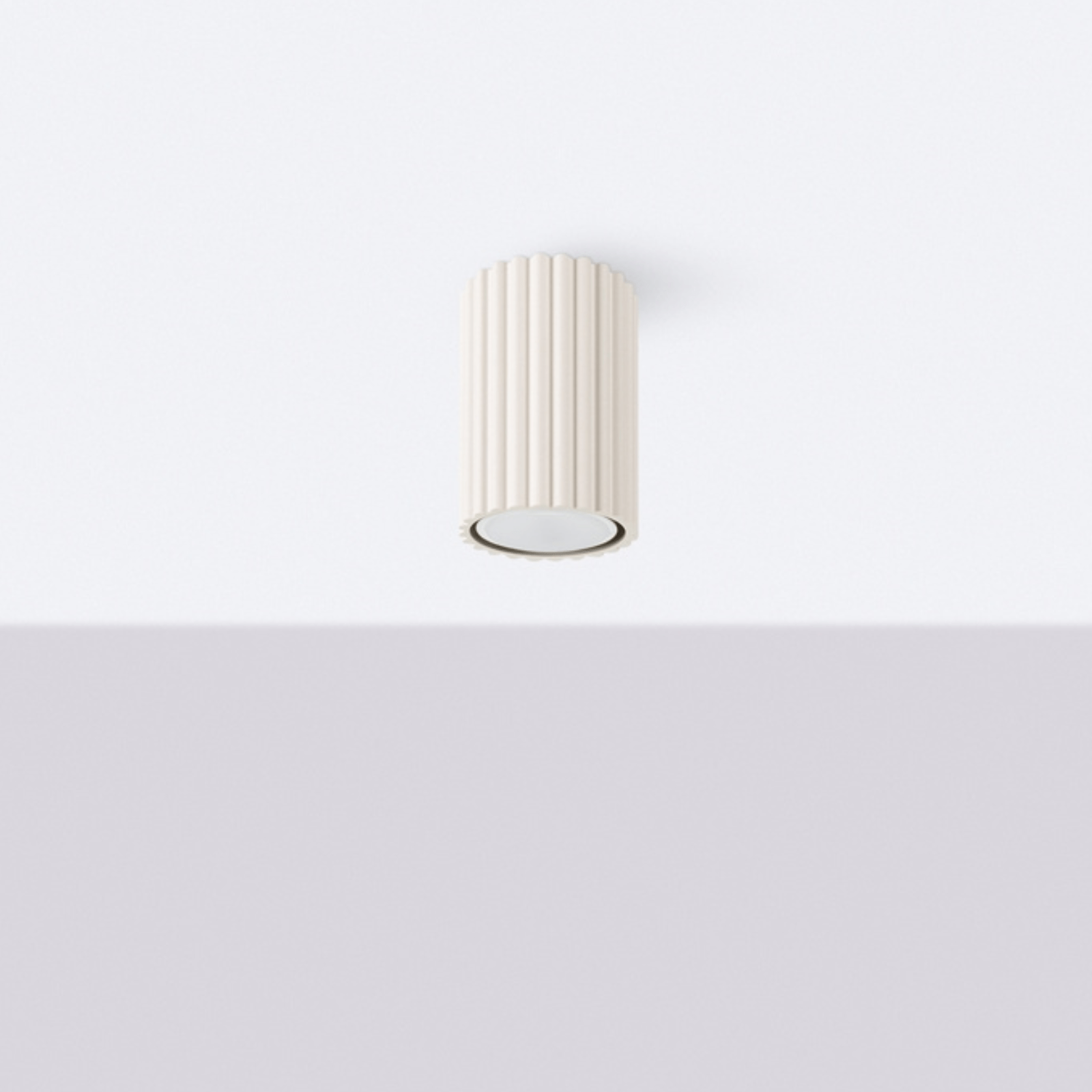 Deckenleuchte "KARBON 10" – Deckenleuchte in Beige | Dexity Lichtdesign