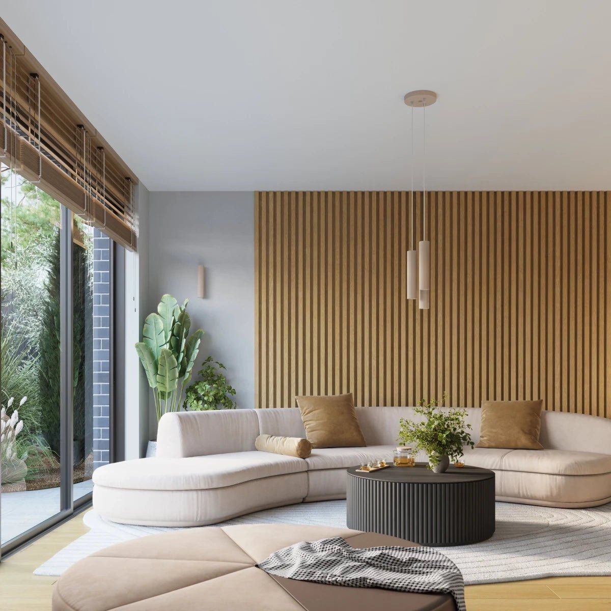 Deckenleuchte "KARBON 10" – Deckenleuchte in Taupe | Dexity Lichtdesign