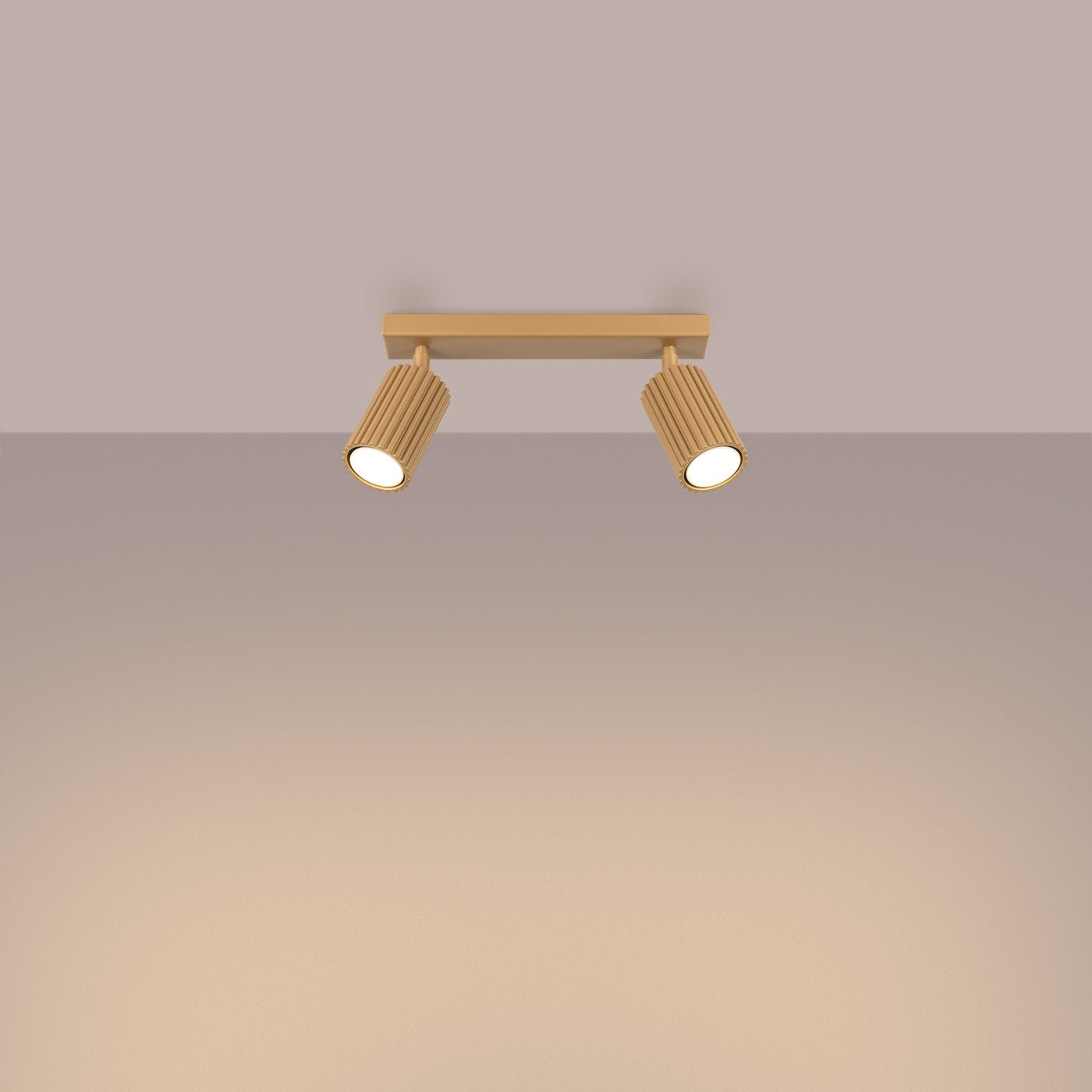 Deckenleuchte "KARBON 2" – Deckenleuchte in Golden | Dexity Lichtdesign