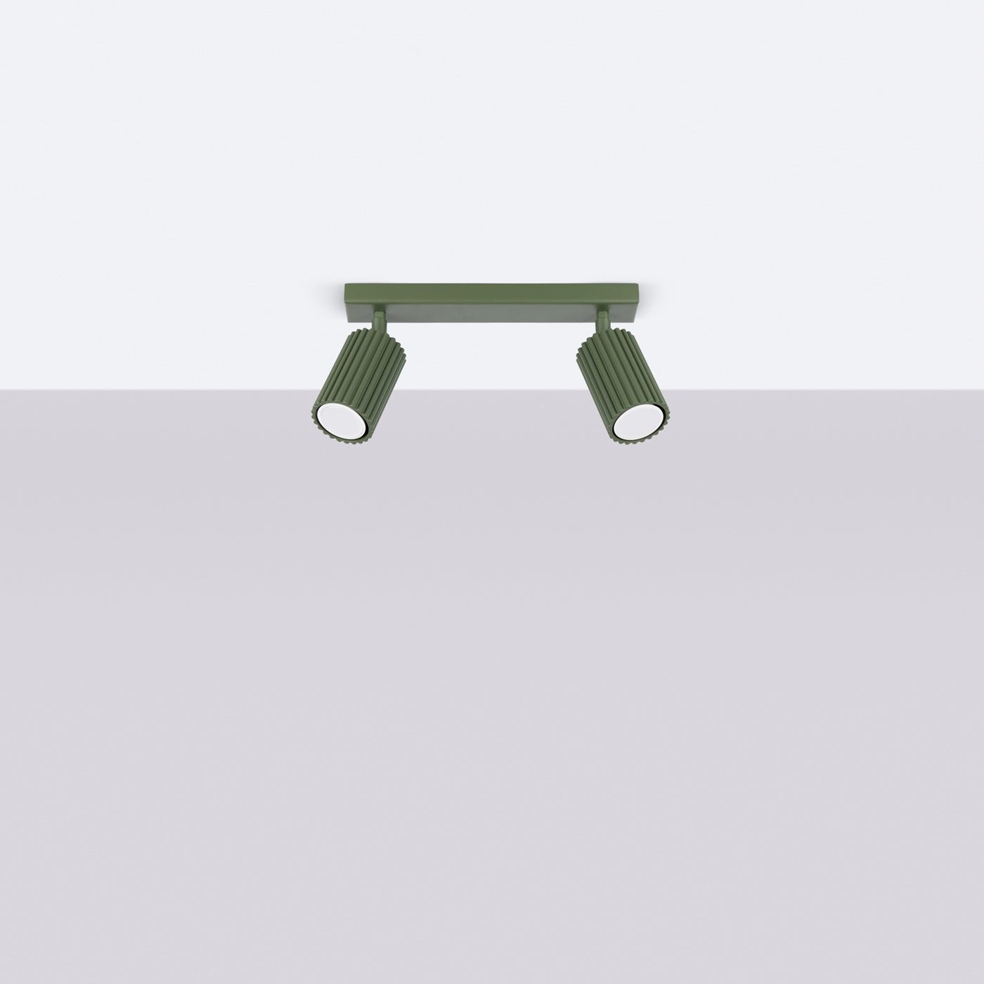 Deckenleuchte "KARBON 2" – Deckenleuchte in Olivgrün | Dexity Lichtdesign