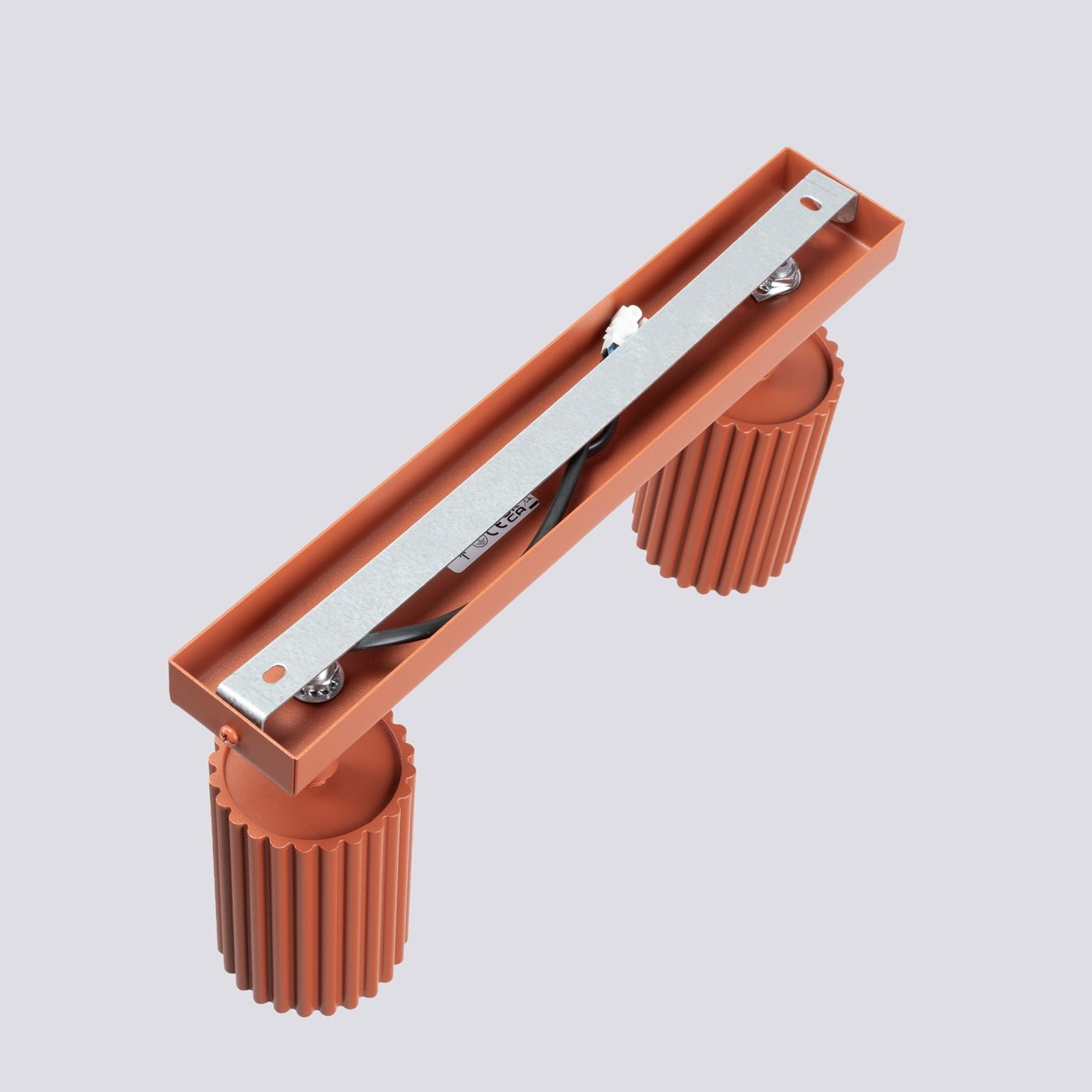 Deckenleuchte "KARBON 2" – Deckenleuchte in Roter Ocker | Dexity Lichtdesign