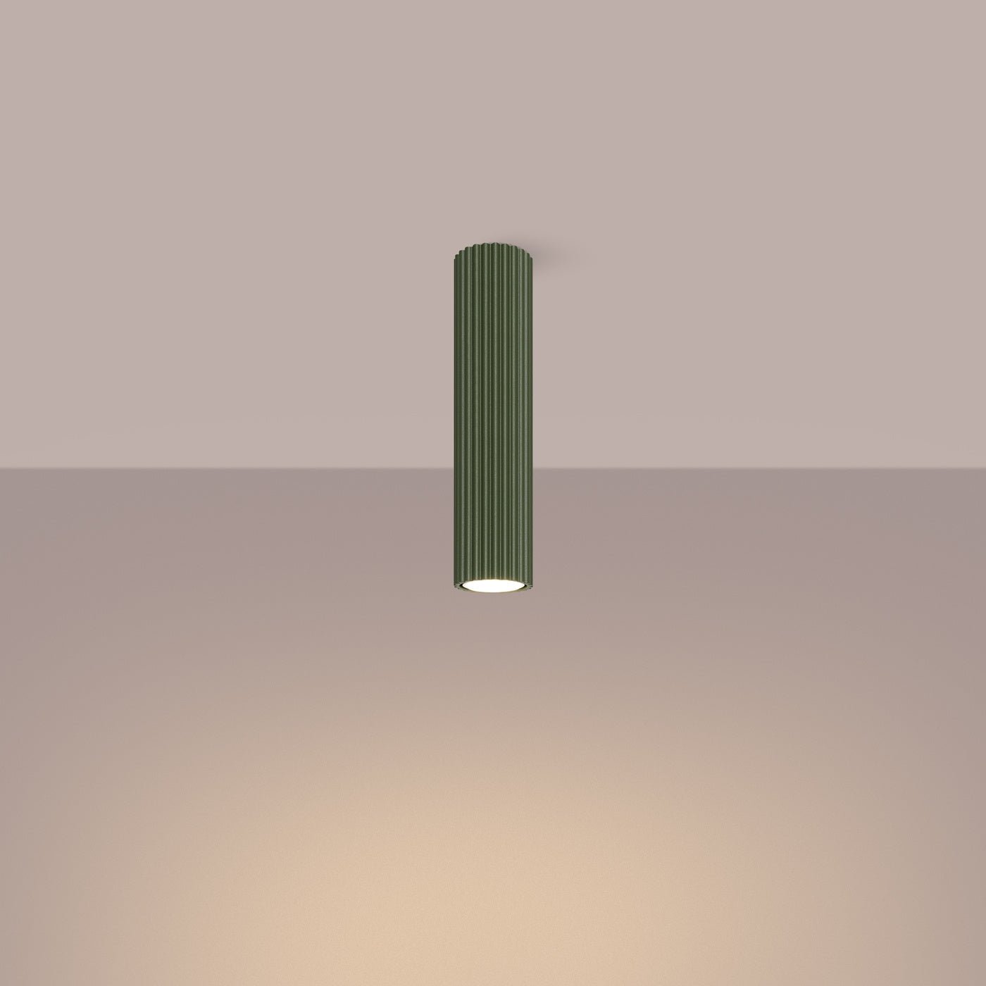 Deckenleuchte "KARBON 30" – Deckenleuchte in Olivgrün | Dexity Lichtdesign