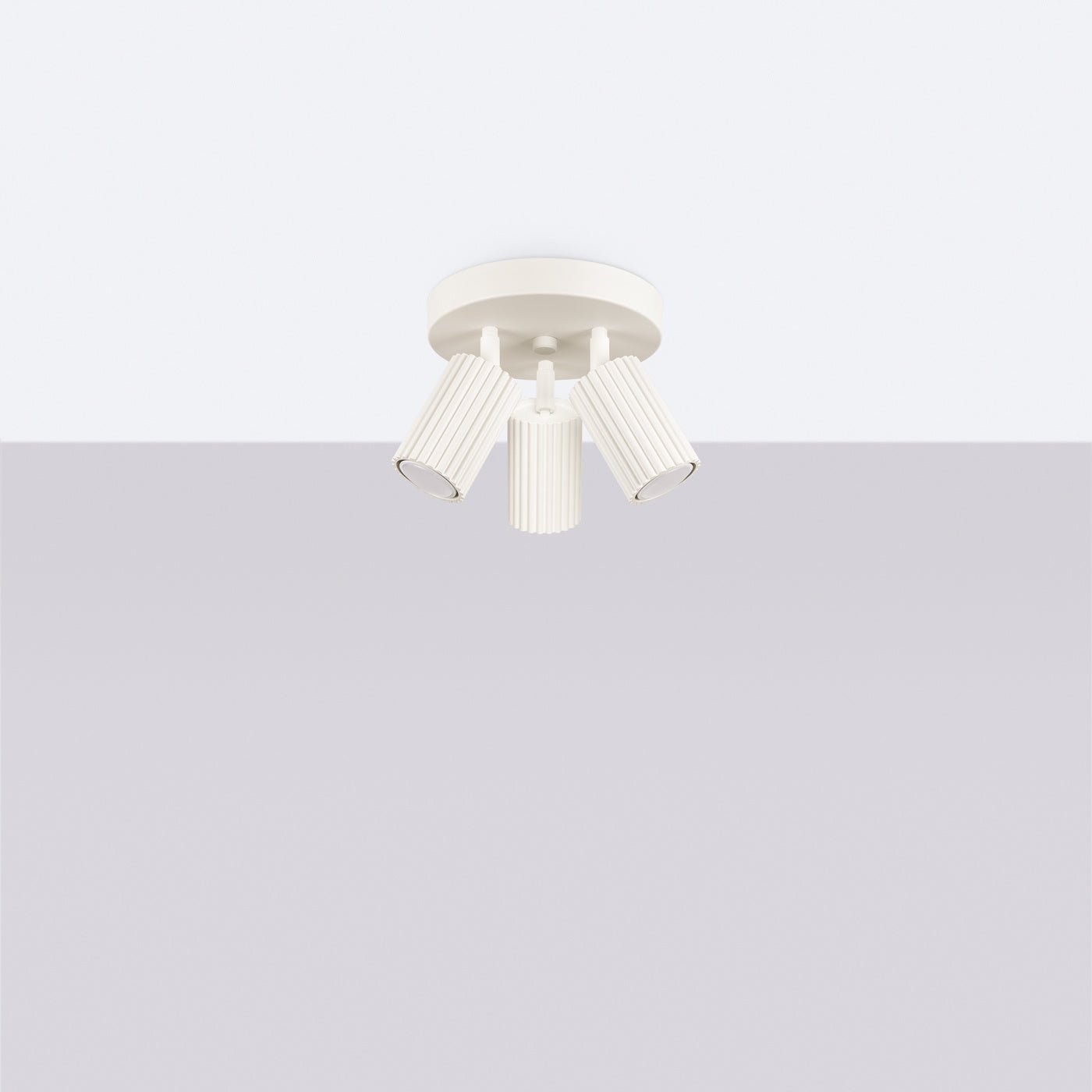 Deckenleuchte "KARBON 3P" – Deckenleuchte in Beige | Dexity Lichtdesign