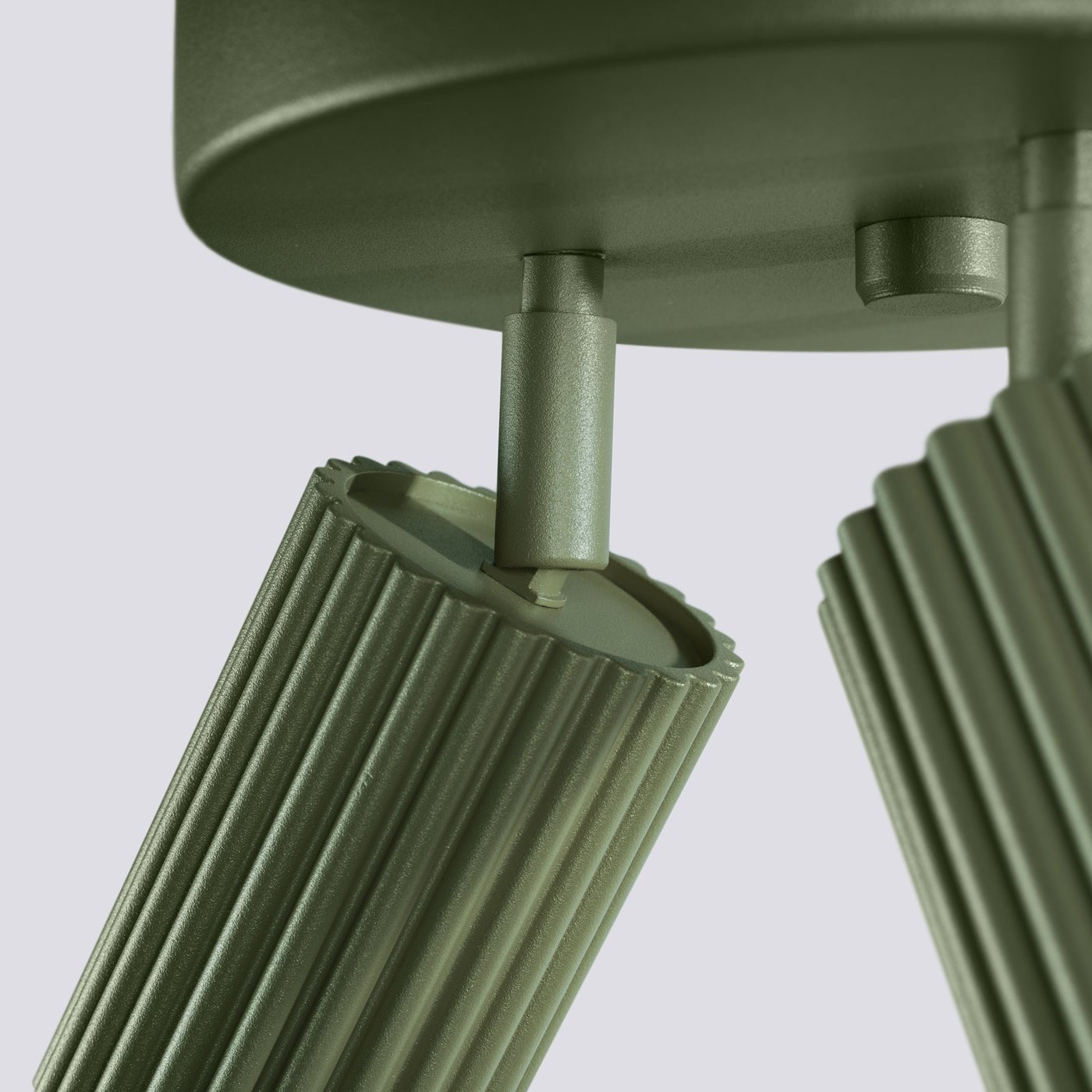 Deckenleuchte "KARBON 3P" – Deckenleuchte in Olivgrün | Dexity Lichtdesign