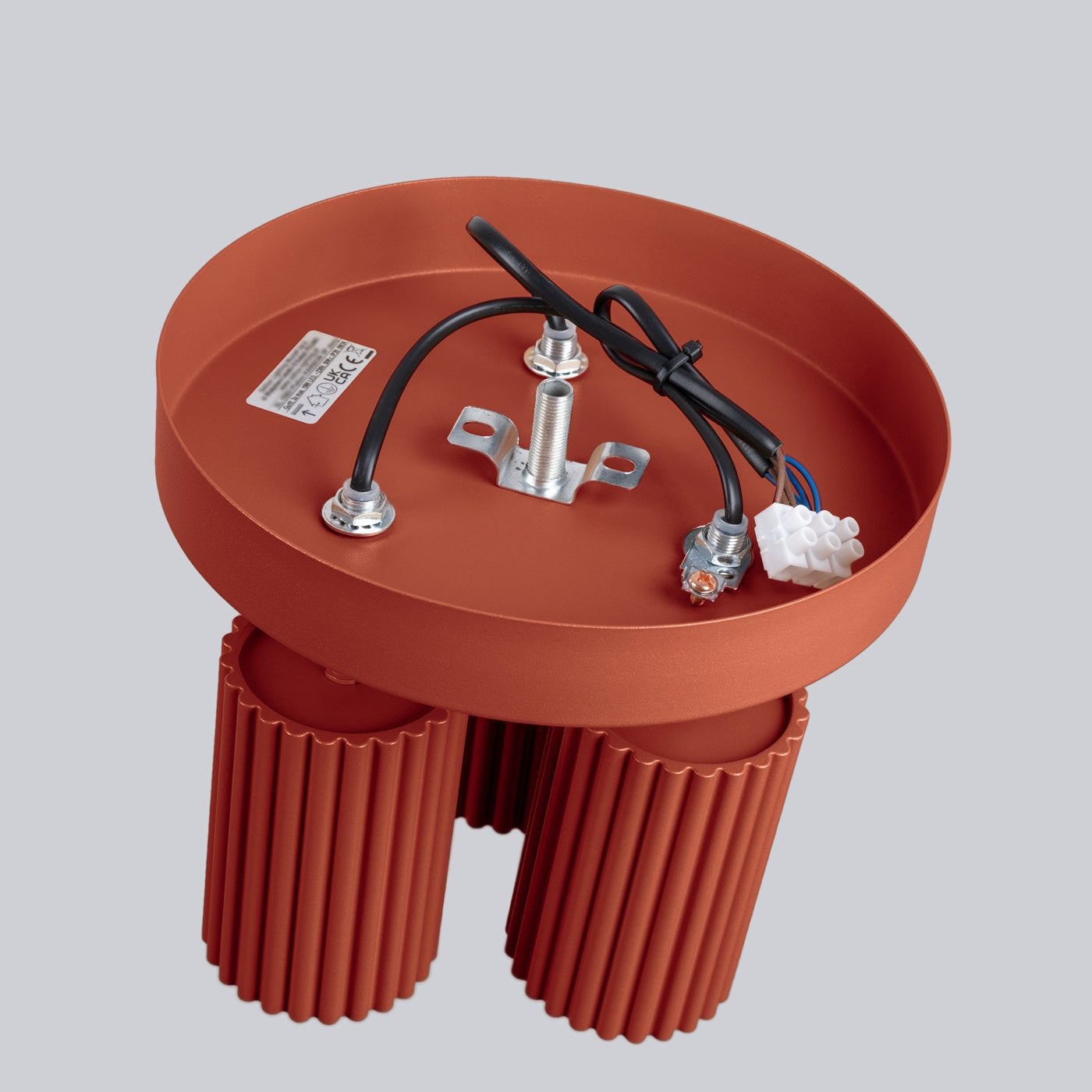 Deckenleuchte "KARBON 3P" – Deckenleuchte in Roter Ocker | Dexity Lichtdesign