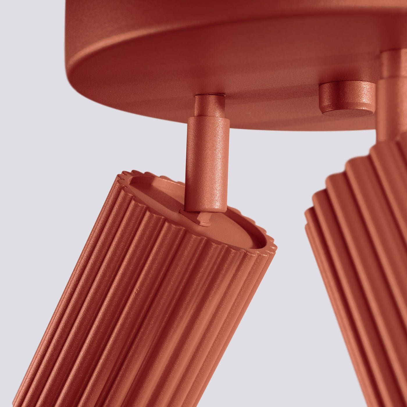 Deckenleuchte "KARBON 3P" – Deckenleuchte in Roter Ocker | Dexity Lichtdesign