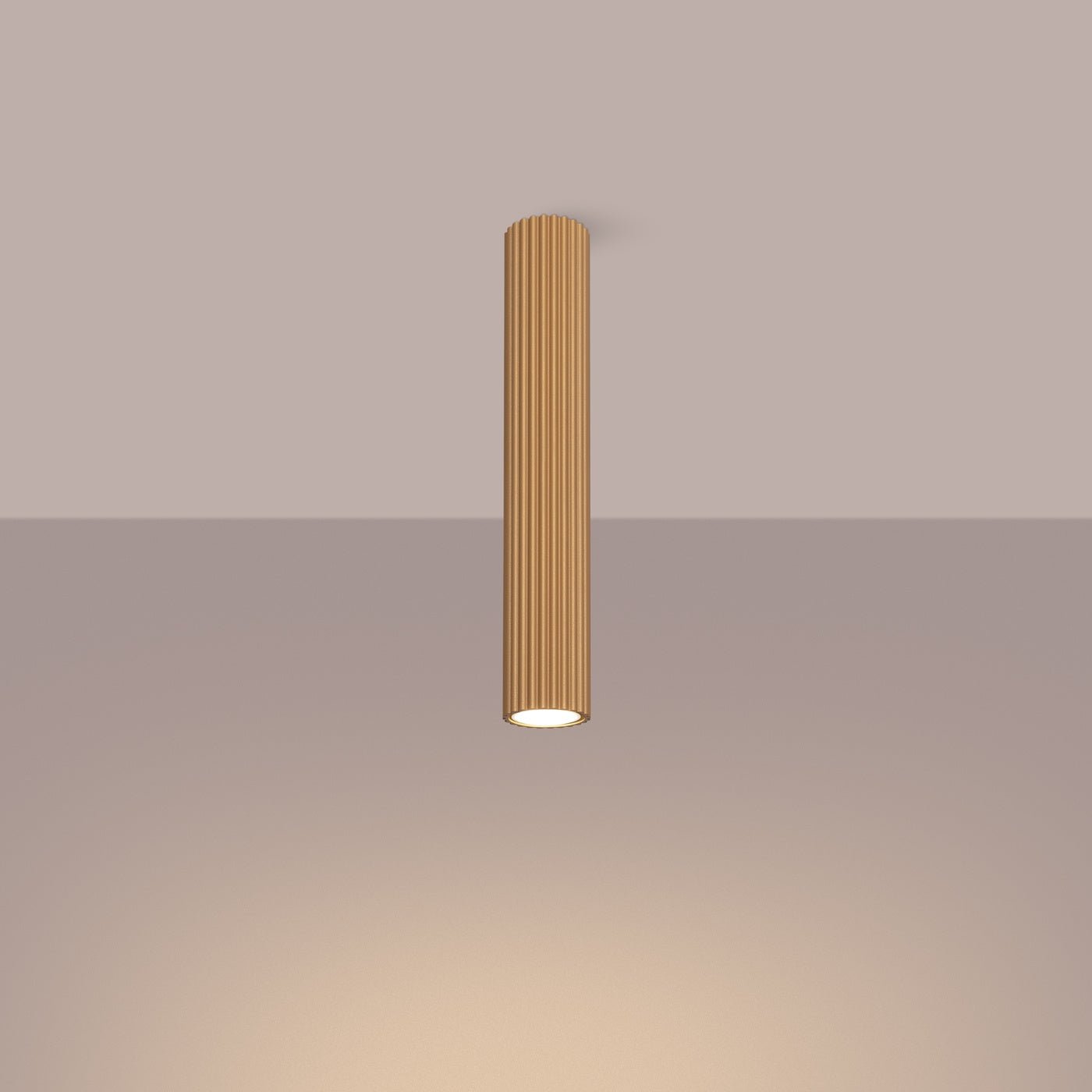 Deckenleuchte "KARBON 40" – Deckenleuchte in Golden | Dexity Lichtdesign