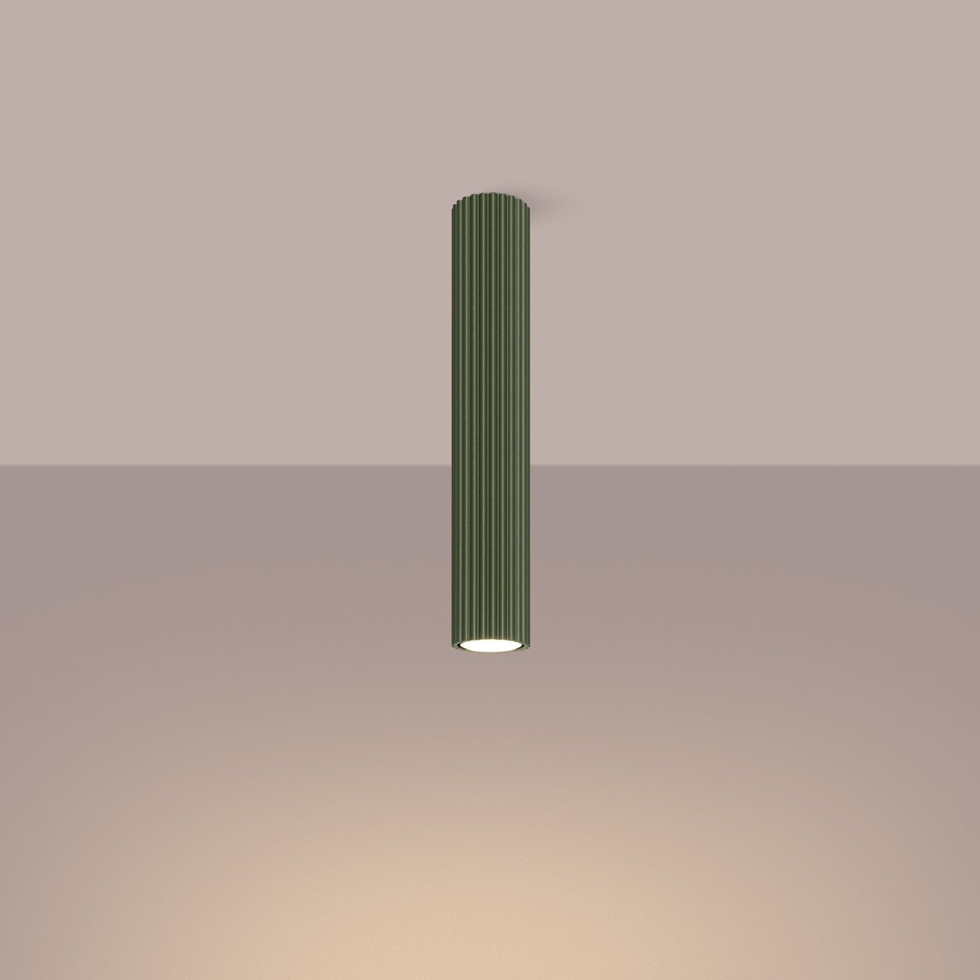 Deckenleuchte "KARBON 40" – Deckenleuchte in Olivgrün | Dexity Lichtdesign