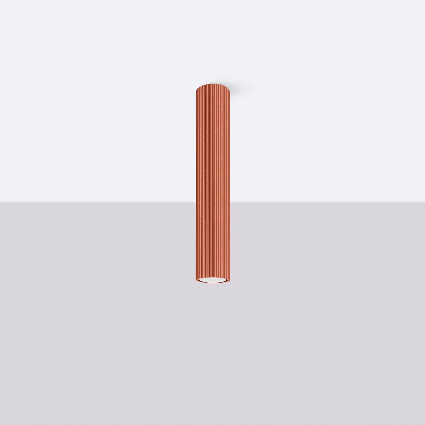 Deckenleuchte "KARBON 40" – Deckenleuchte in Roter Ocker | Dexity Lichtdesign