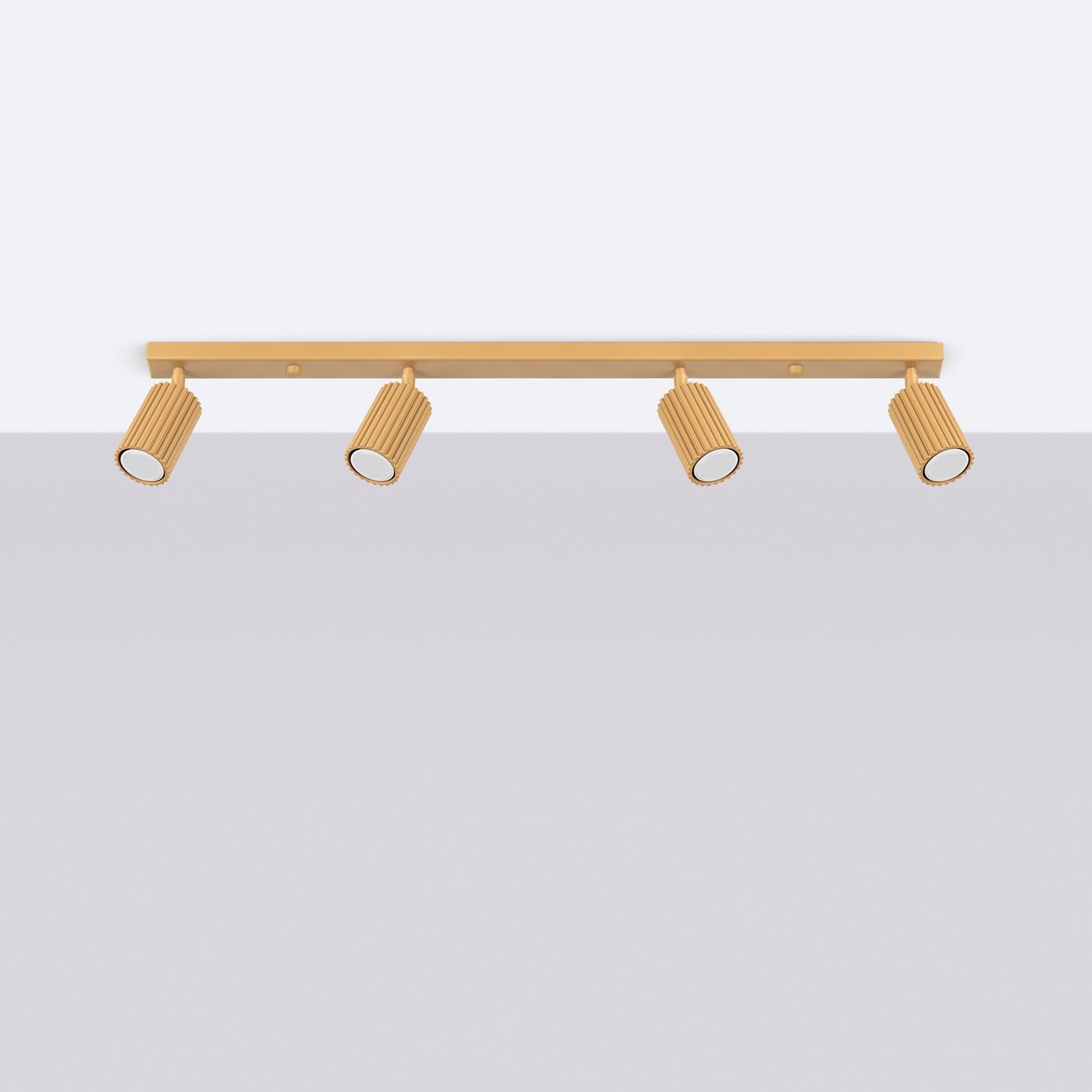 Deckenleuchte "KARBON 4L" – Deckenleuchte in Golden | Dexity Lichtdesign