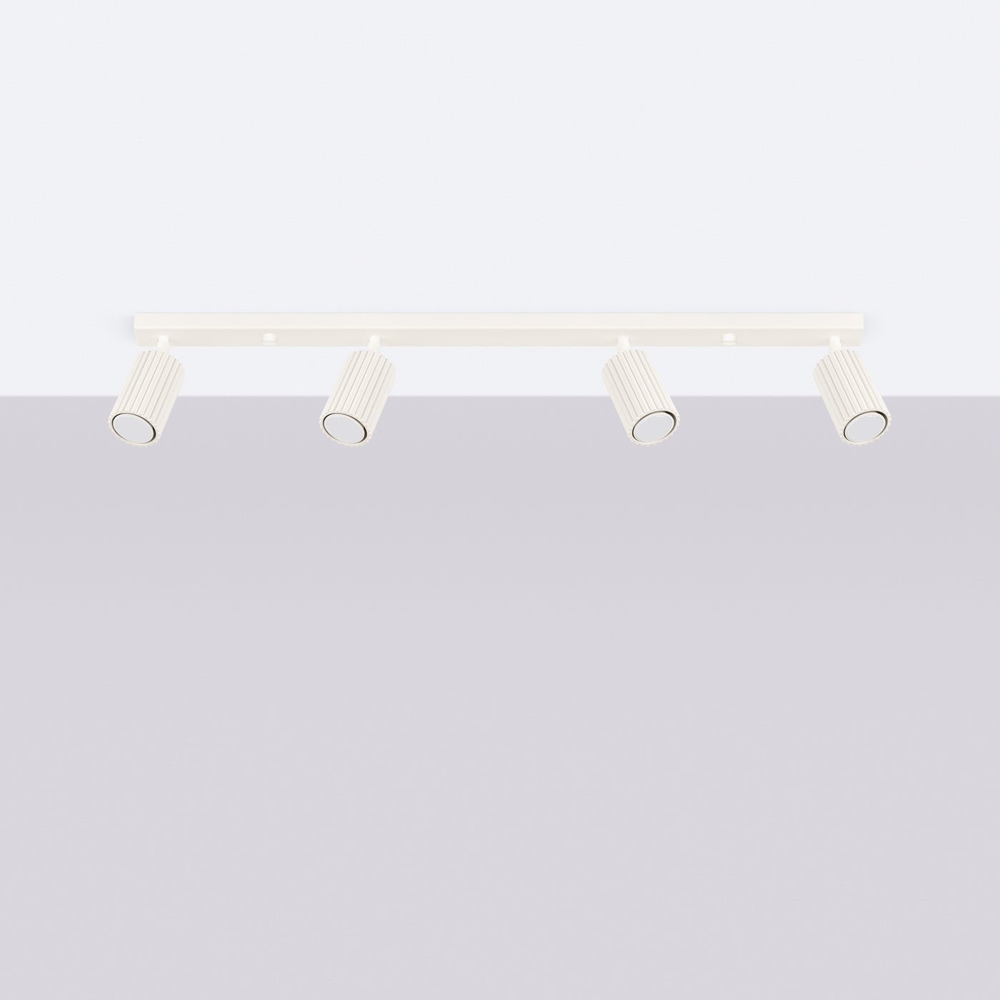 Deckenleuchte "KARBON 4L" – Deckenleuchte in Beige | Dexity Lichtdesign