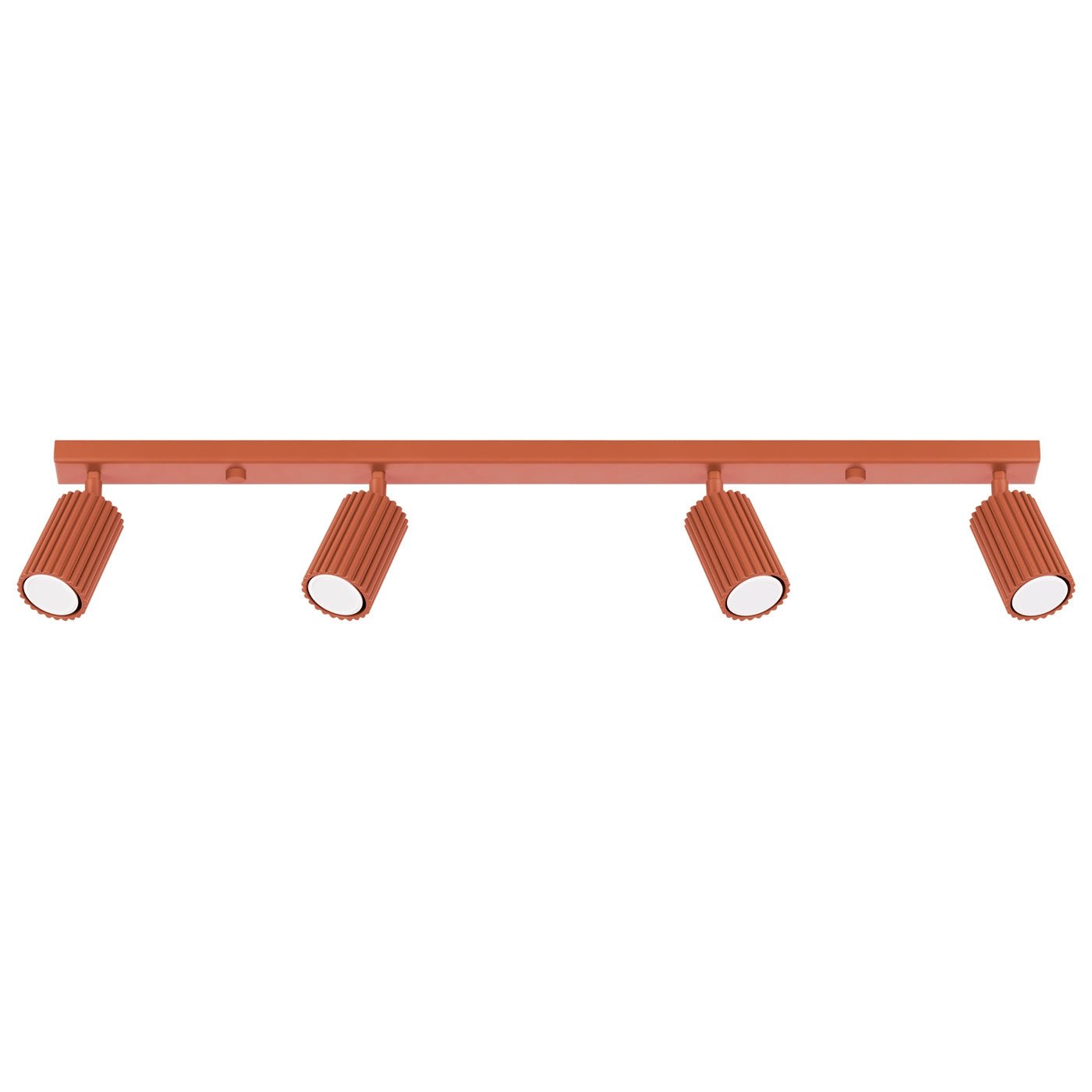 Deckenleuchte "KARBON 4L" – Deckenleuchte in Roter Ocker | Dexity Lichtdesign