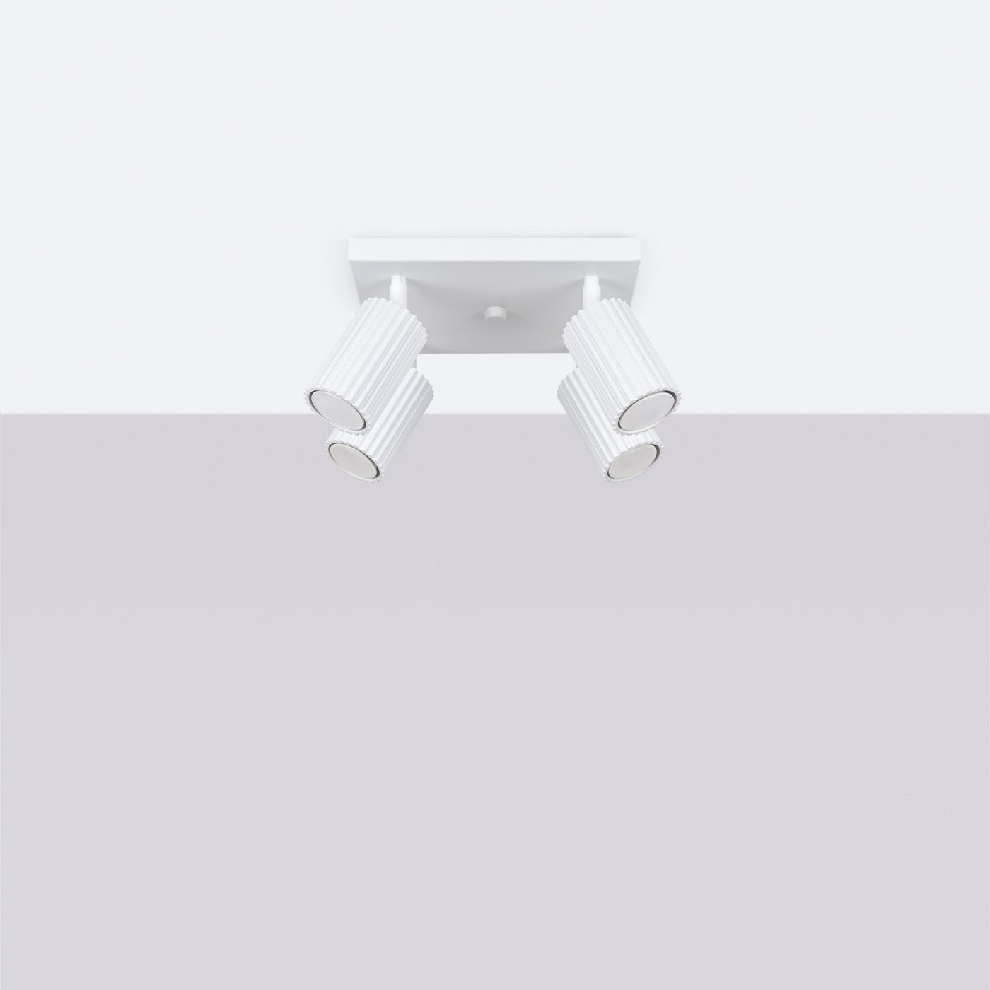 Deckenleuchte "KARBON 4" – Deckenleuchte in Weiß | Dexity Lichtdesign