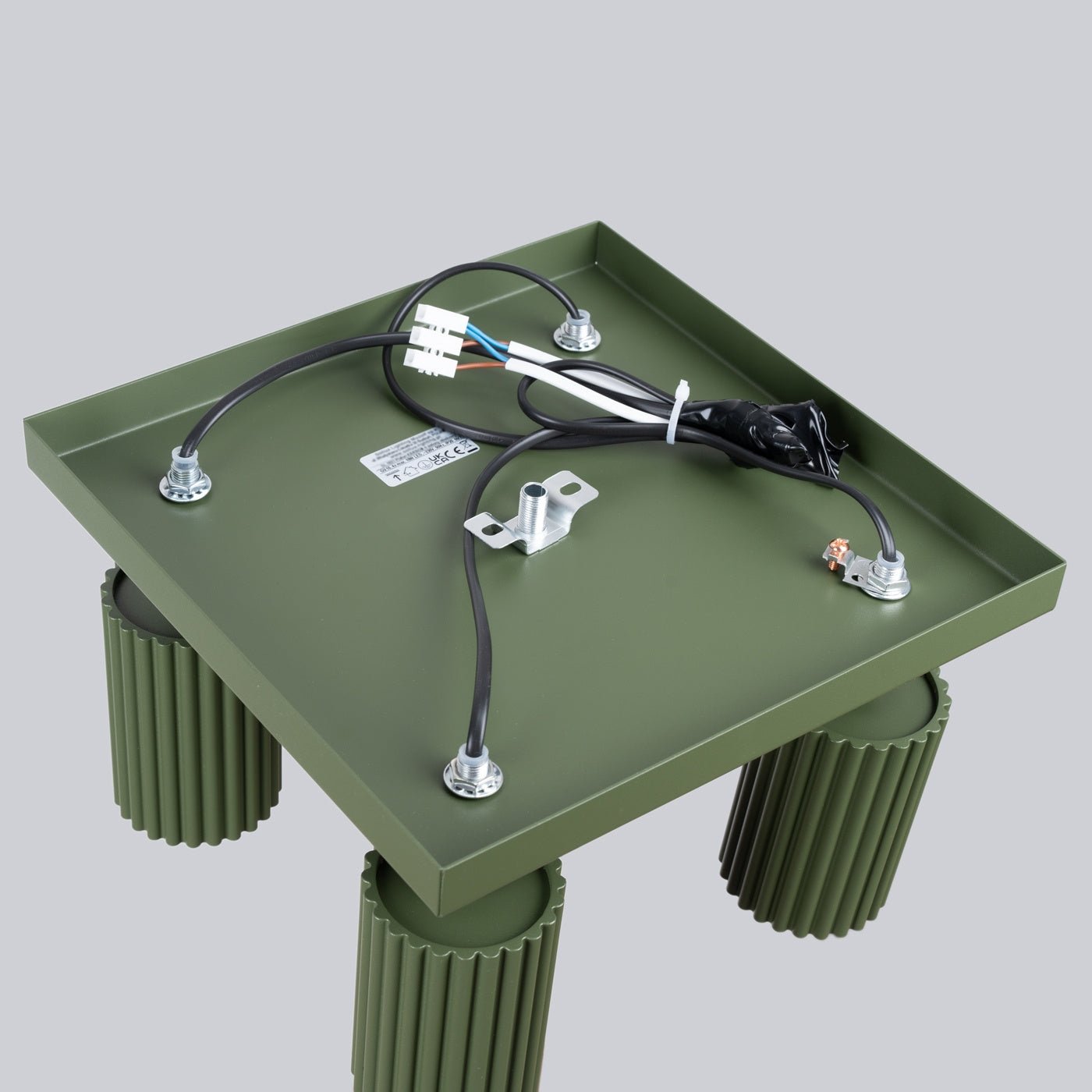 Deckenleuchte "KARBON 4" – Deckenleuchte in Olivgrün | Dexity Lichtdesign