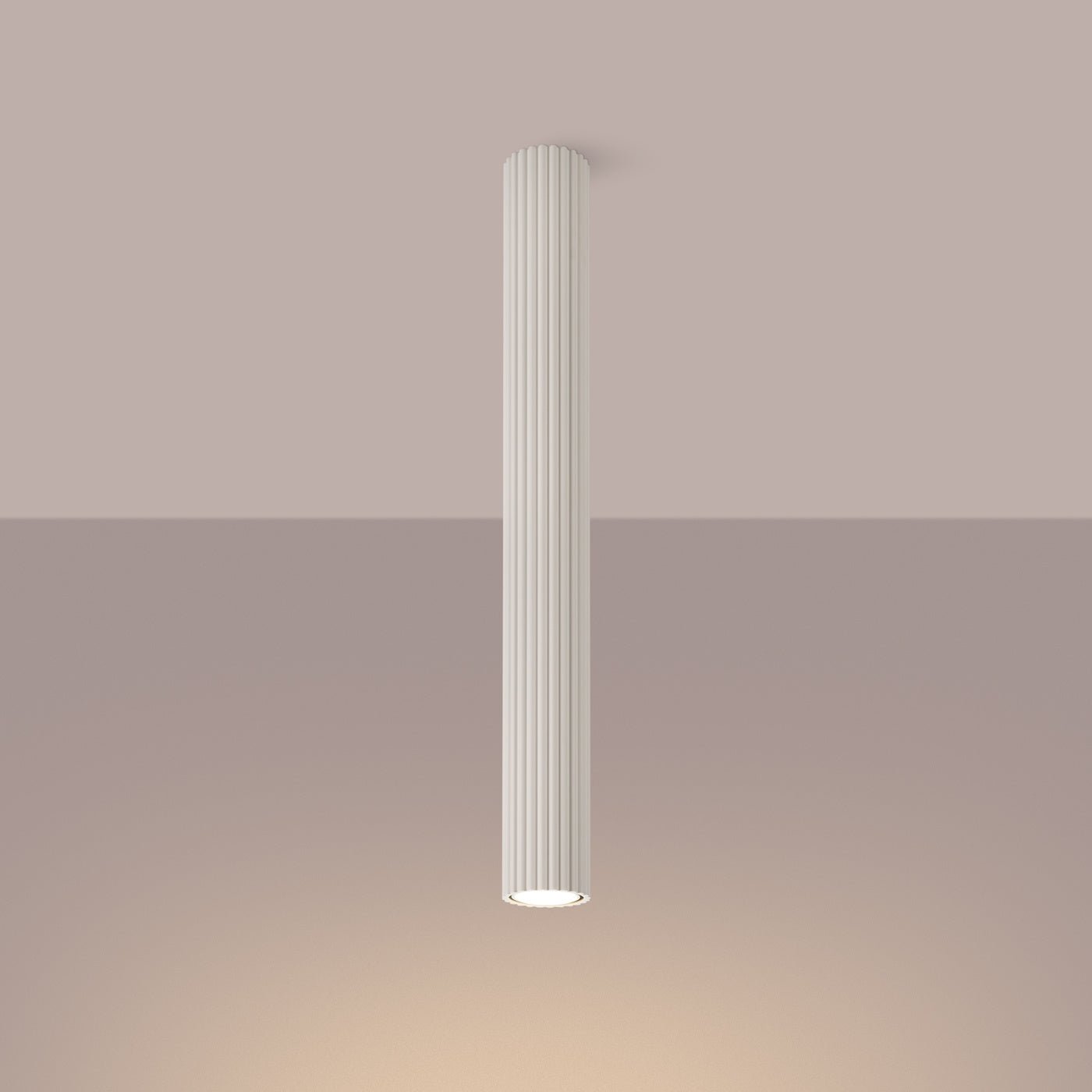 Deckenleuchte "KARBON 60" – Deckenleuchte in Beige | Dexity Lichtdesign