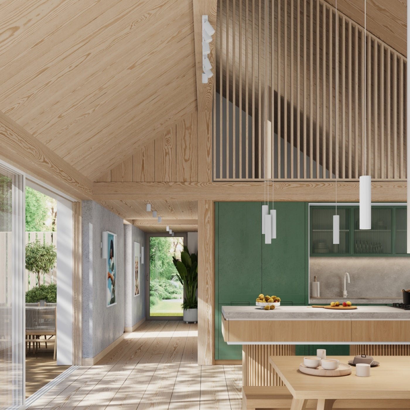 Deckenleuchte "KARBON 6L" – Deckenleuchte in Weiß | Dexity Lichtdesign