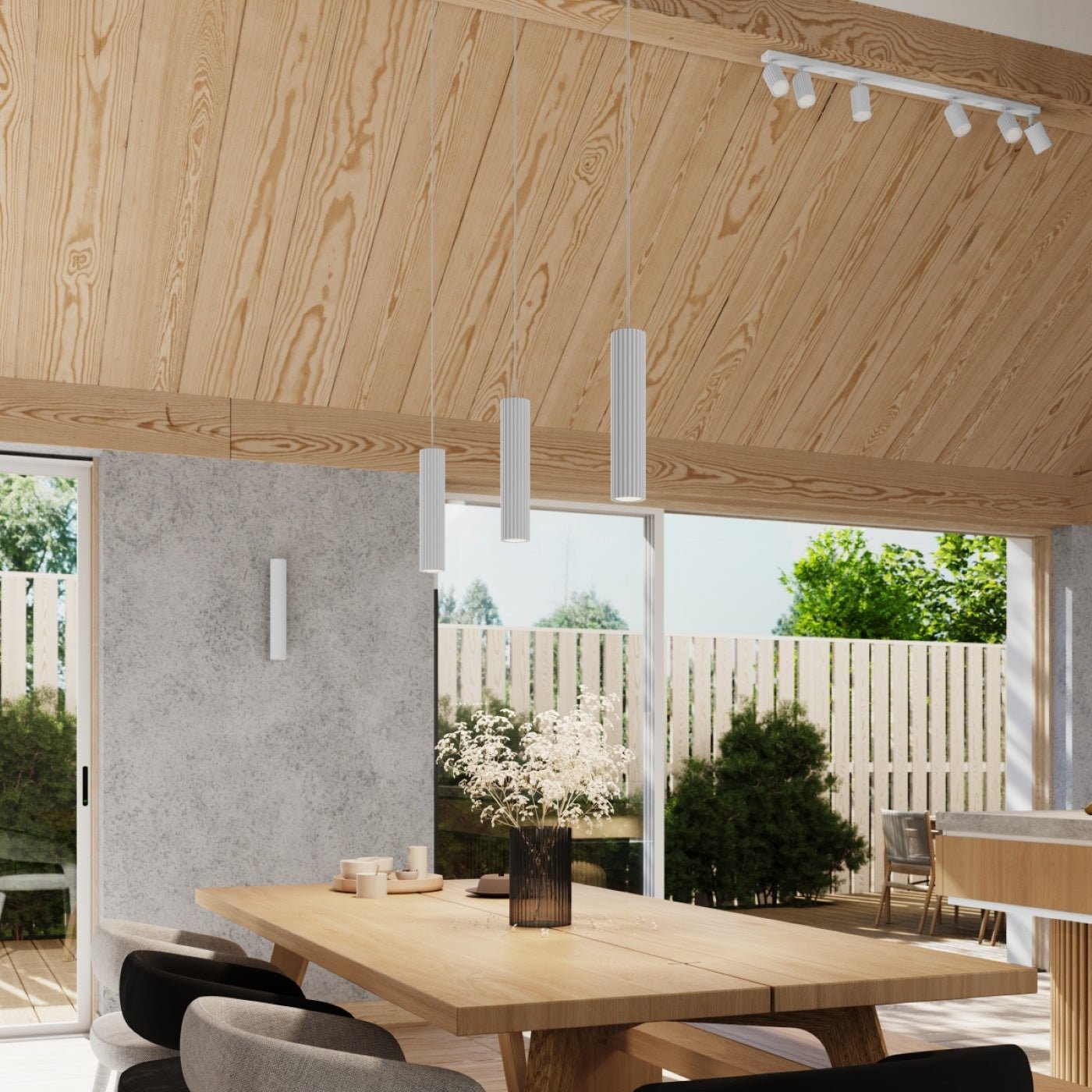 Deckenleuchte "KARBON 6L" – Deckenleuchte in Weiß | Dexity Lichtdesign