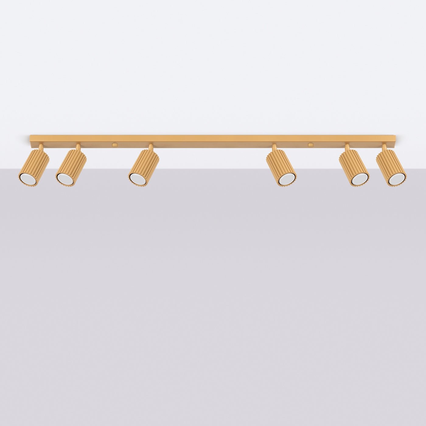 Deckenleuchte "KARBON 6L" – Deckenleuchte in Golden | Dexity Lichtdesign