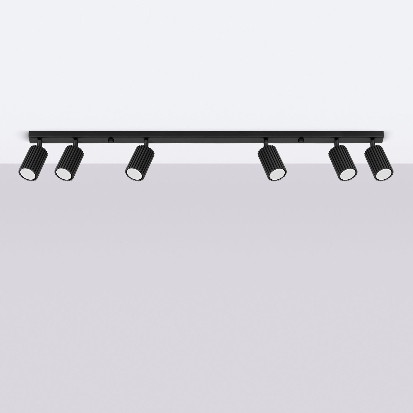 Deckenleuchte "KARBON 6L" – Deckenleuchte in Schwarz | Dexity Lichtdesign