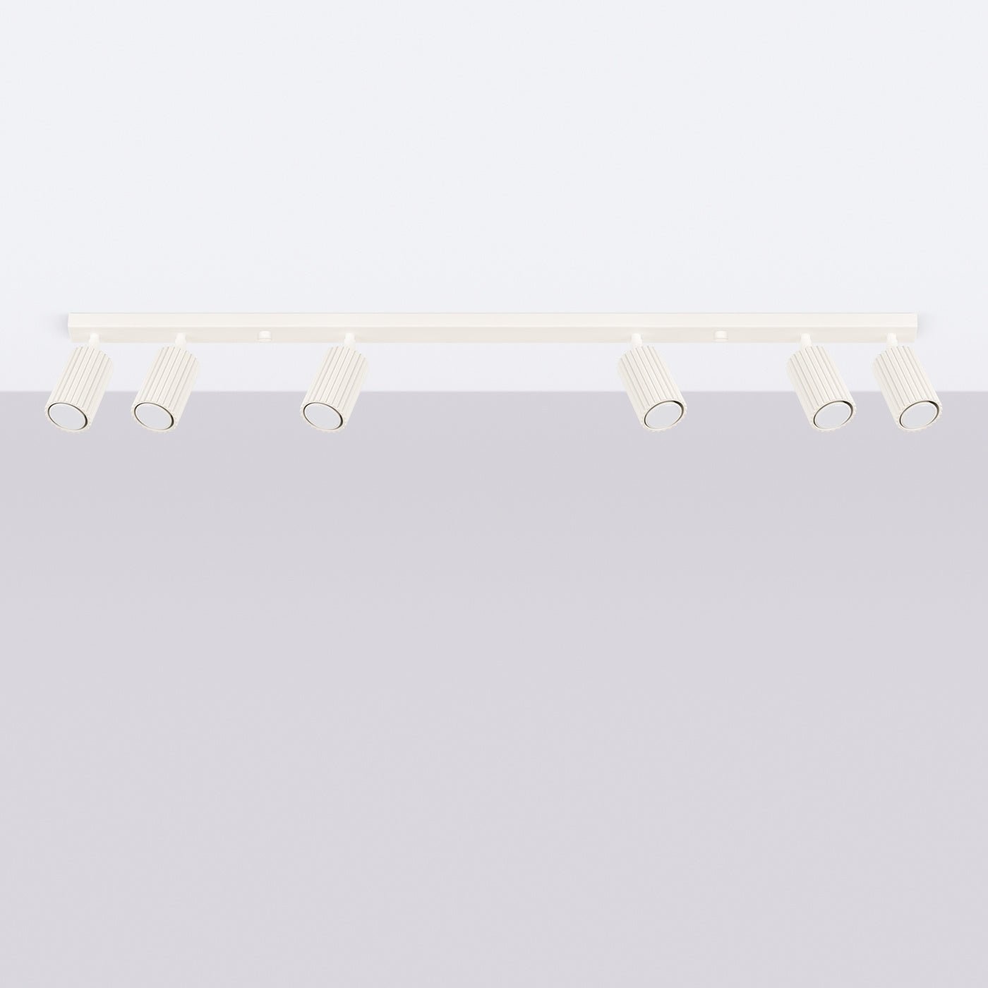 Deckenleuchte "KARBON 6L" – Deckenleuchte in Beige | Dexity Lichtdesign