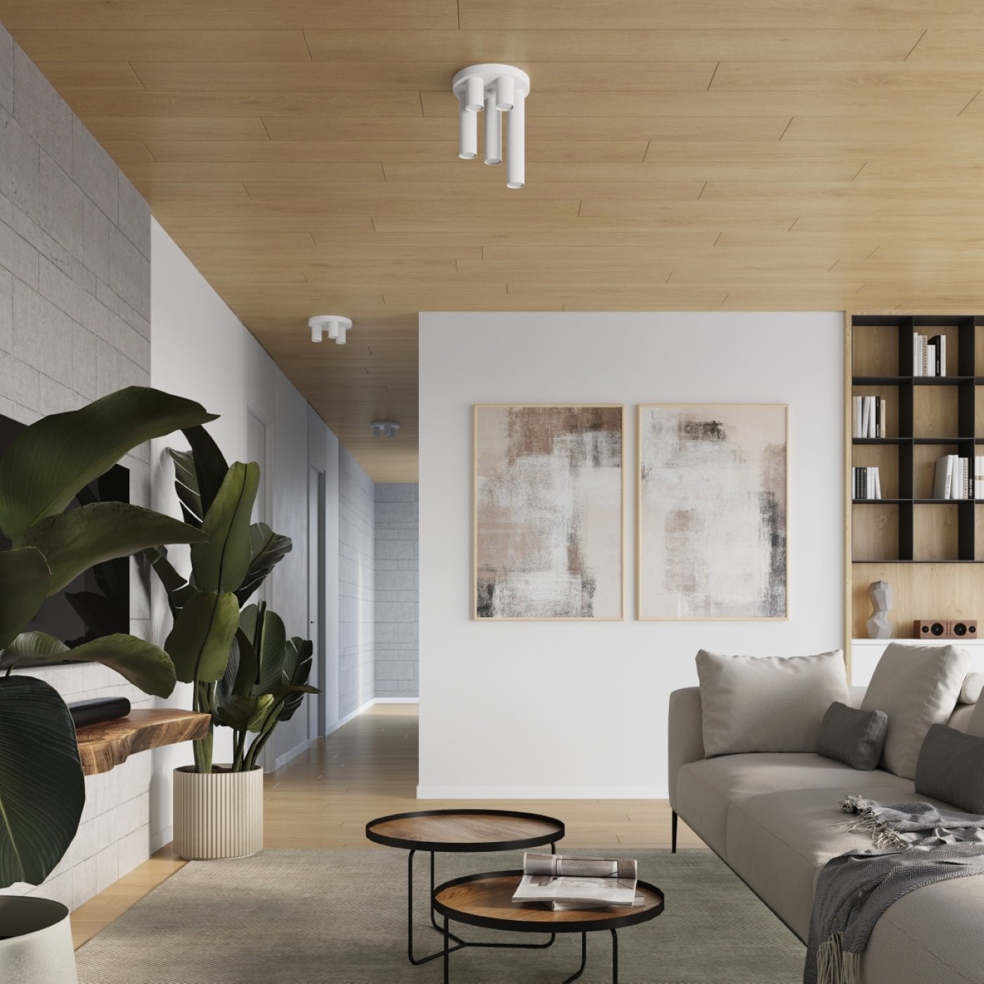 Deckenleuchte "LAGOS 3P" – Deckenleuchte in Weiß | Dexity Lichtdesign