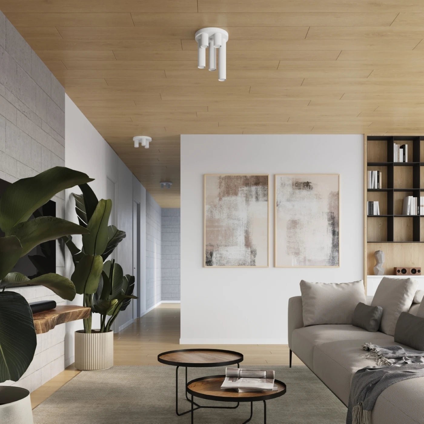 Deckenleuchte "LAGOS 5P" – Deckenleuchte in Weiß | Dexity Lichtdesign