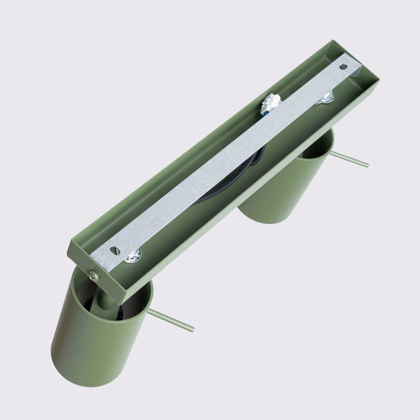 Deckenleuchte "RING 2" – Deckenleuchte in Olivgrün | Dexity Lichtdesign