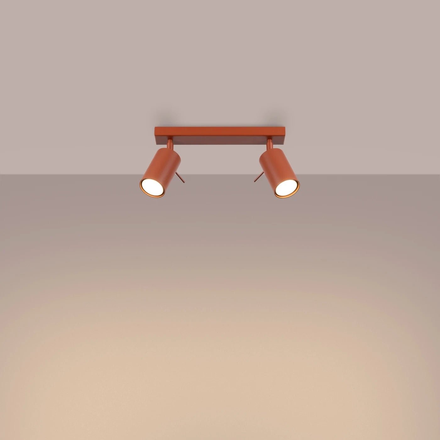 Deckenleuchte "RING 2" – Deckenleuchte in Roter Ocker | Dexity Lichtdesign