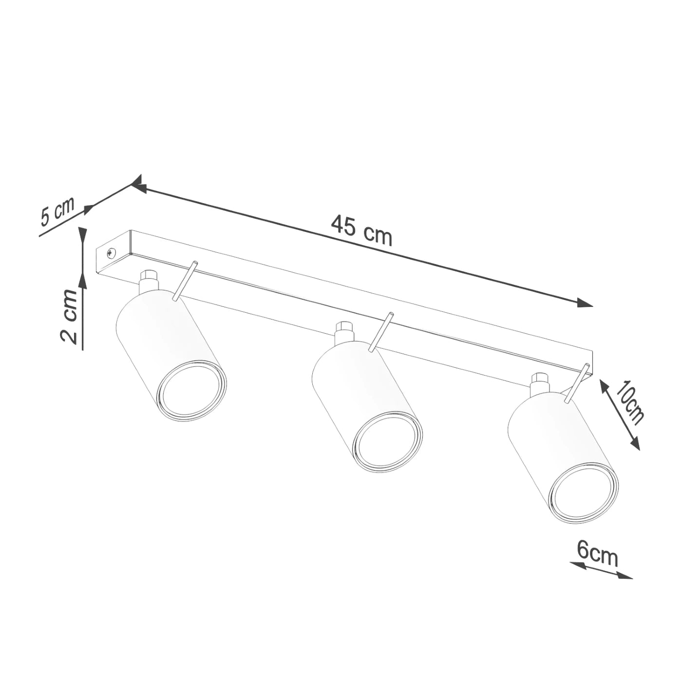Deckenleuchte "RING 3L" – Deckenleuchte in Roter Ocker | Dexity Lichtdesign