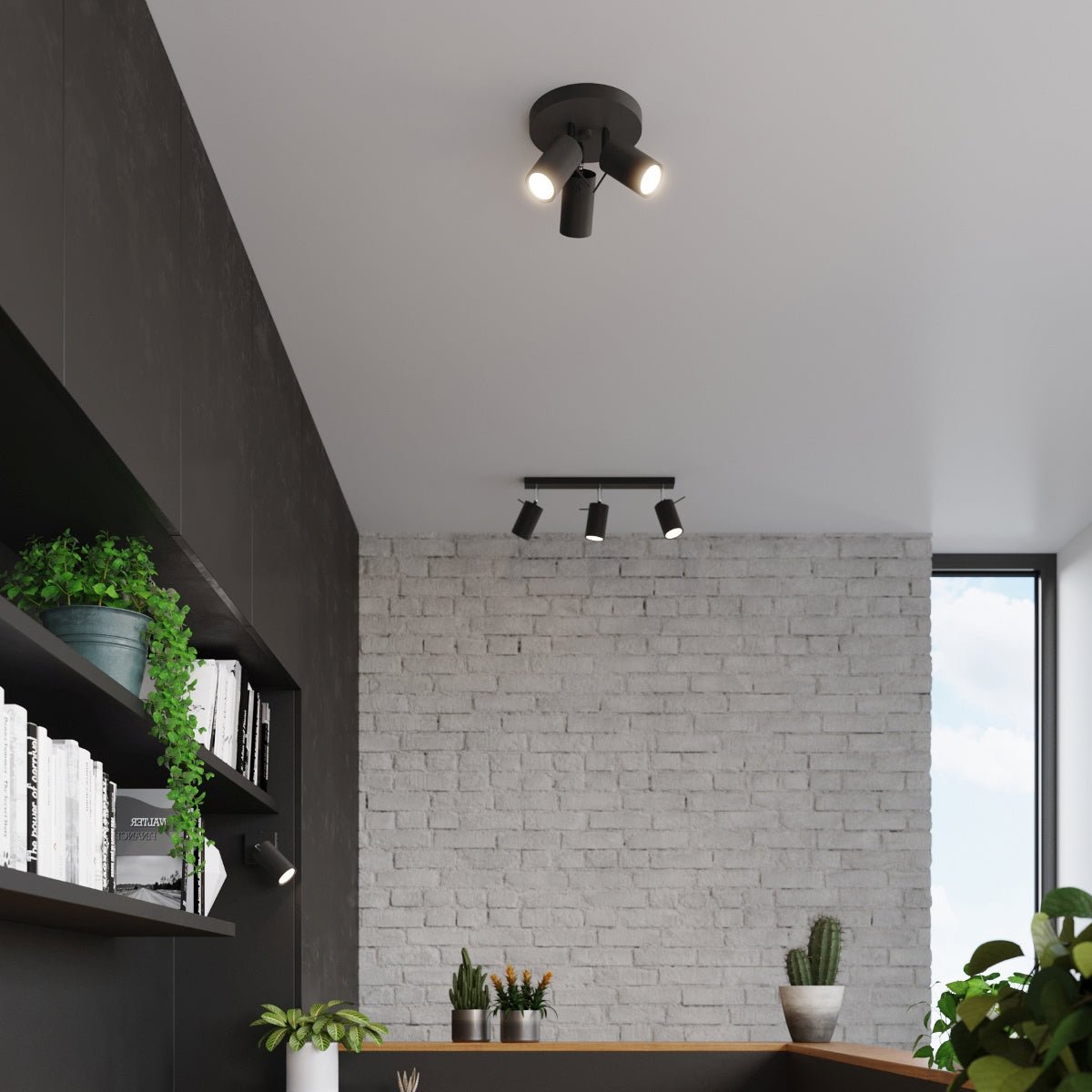 Deckenleuchte "RING 3P" – Deckenleuchte in Schwarz | Dexity Lichtdesign