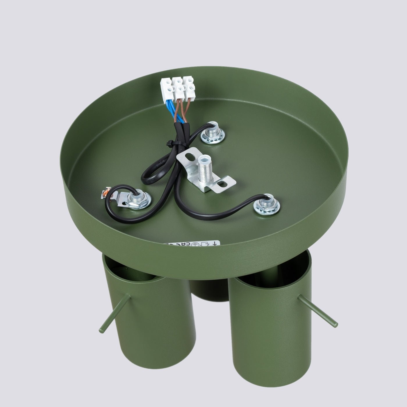 Deckenleuchte "RING 3P" – Deckenleuchte in Olivgrün | Dexity Lichtdesign