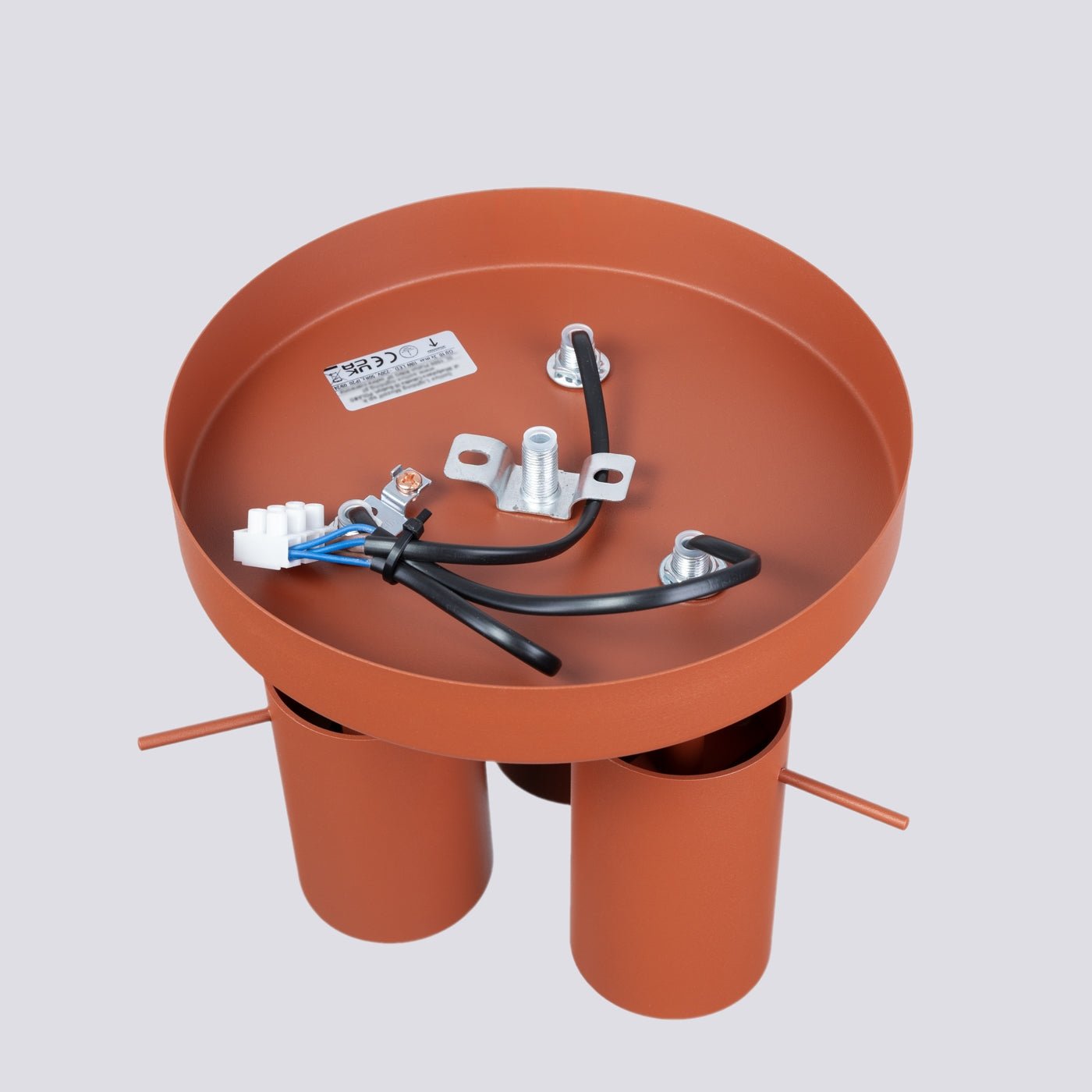 Deckenleuchte "RING 3P" – Deckenleuchte in Roter Ocker | Dexity Lichtdesign