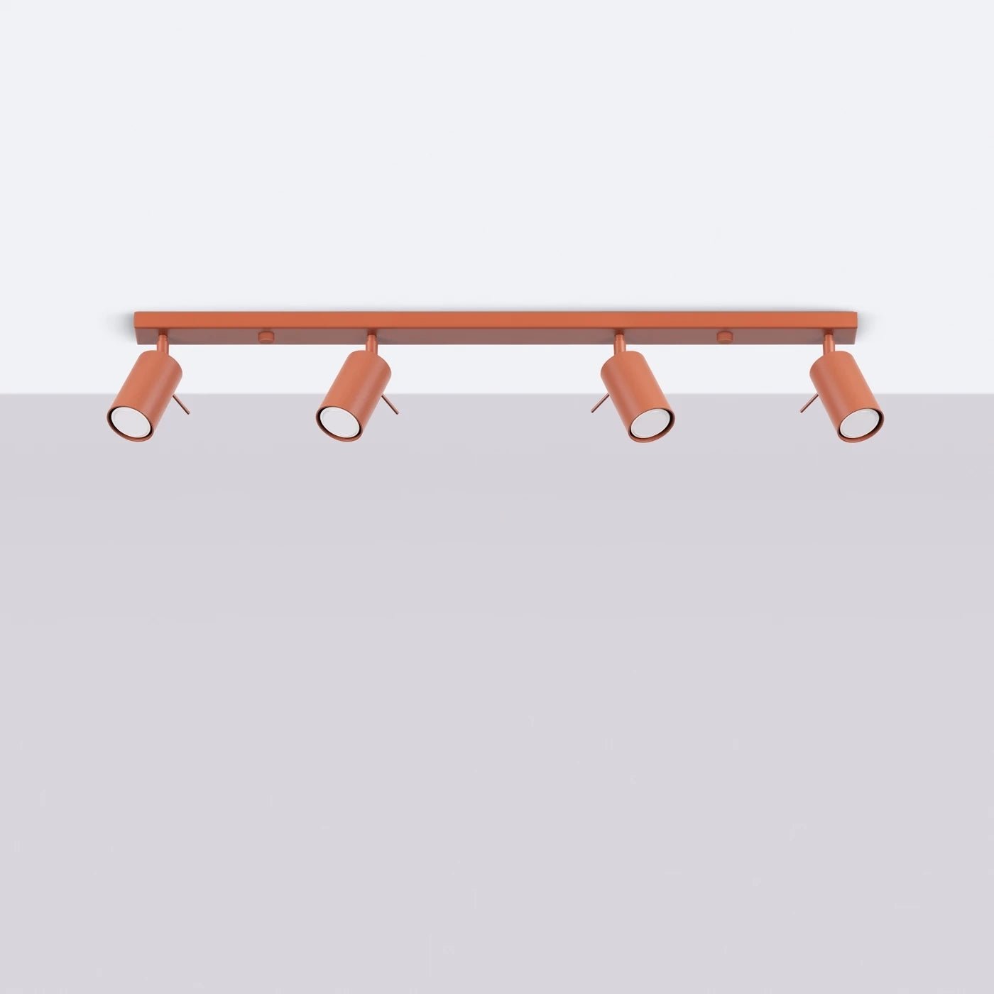 Deckenleuchte "RING 4L" – Deckenleuchte in Roter Ocker | Dexity Lichtdesign